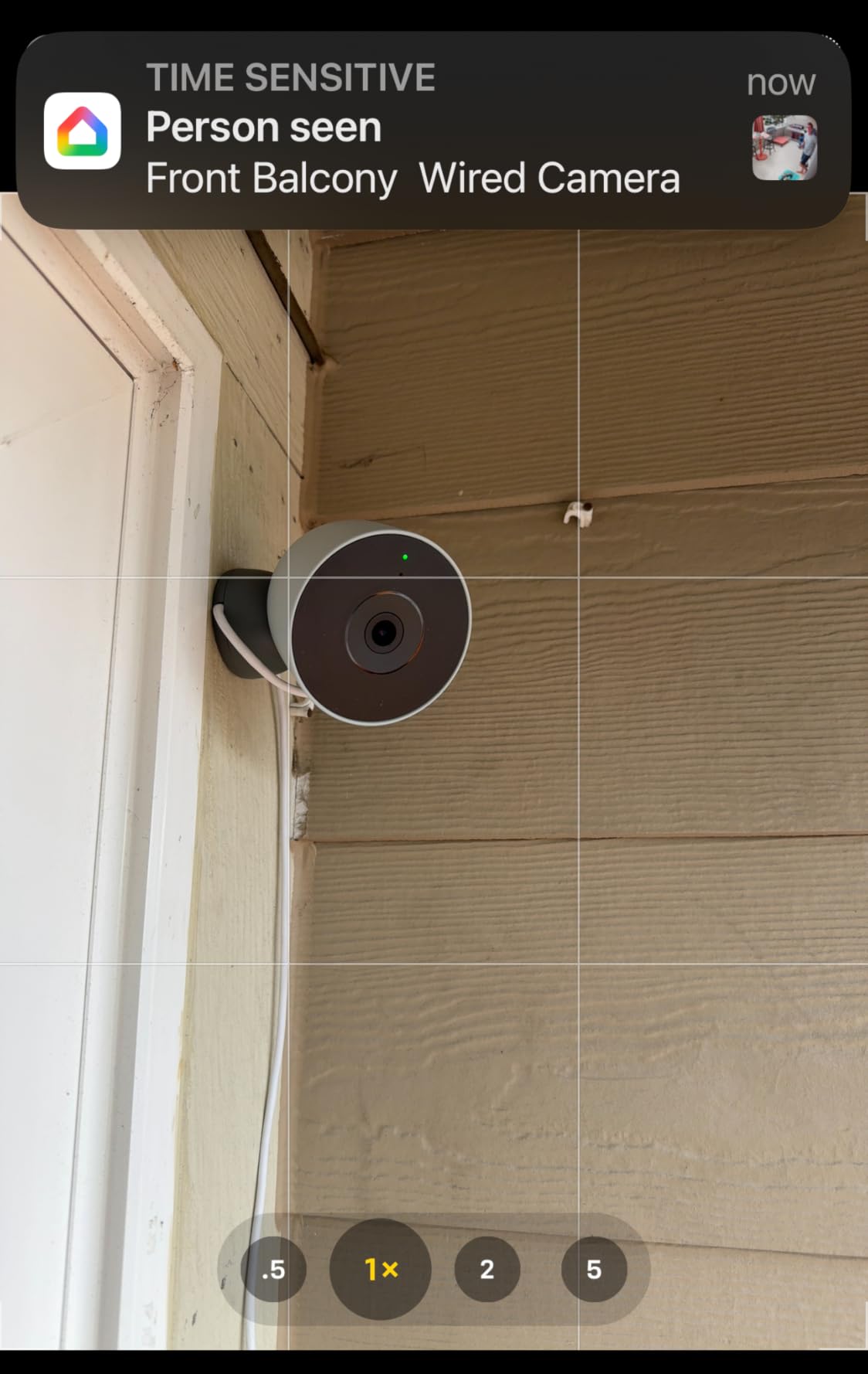 Google Nest Cam Outdoor (Wired, 2nd Gen) - Security Camera with 2K Video and Gemini, Night Vision, 2-Way Audio - Works with Google Home - 2025 Model - Snow - Customer Photo 1