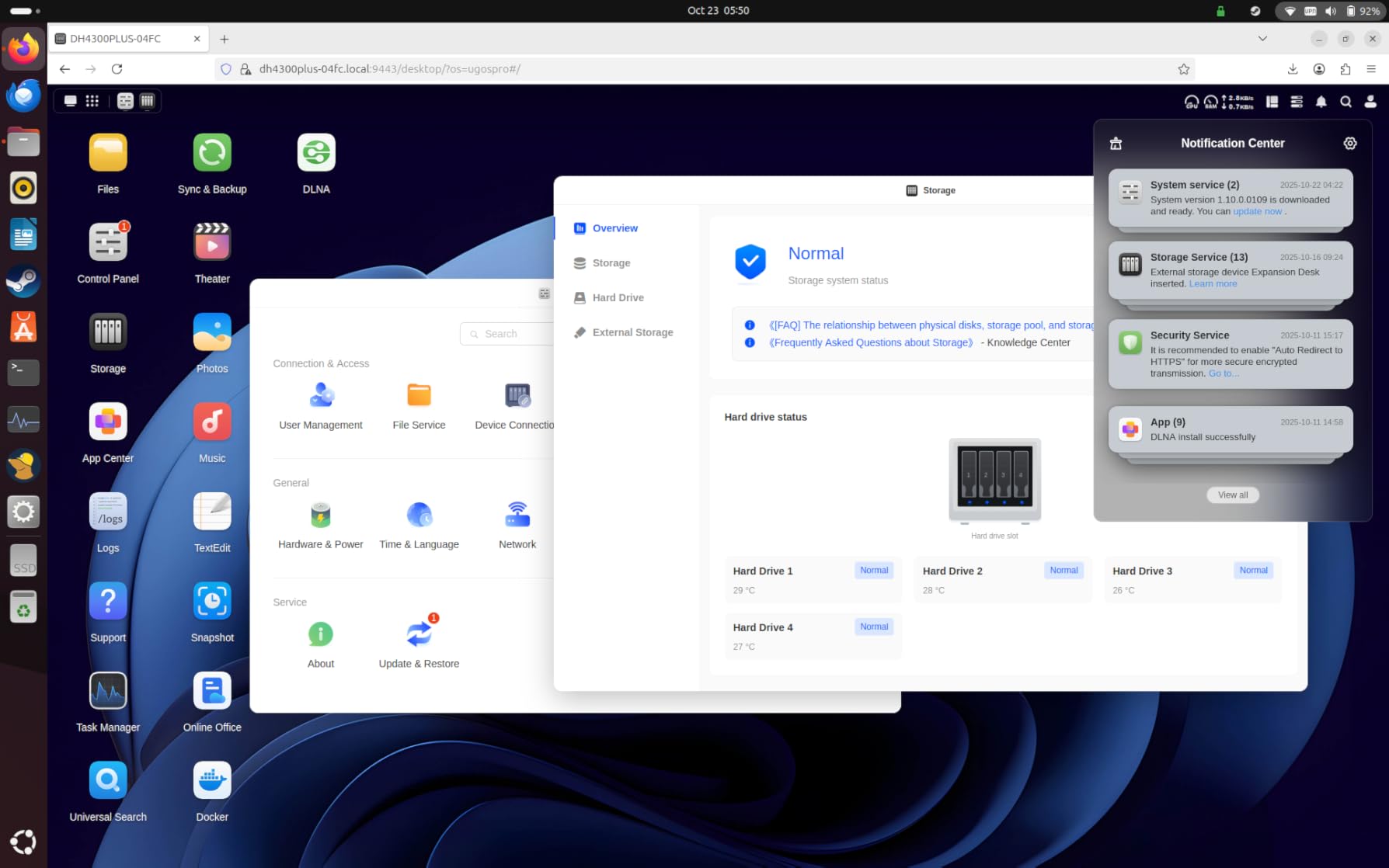 UGREEN NASync DH2300 2-Bay Desktop NAS, Support Capacity 60TB (Diskless), Remote Access, AI Photo Album, Beginner Friendly System, 4GB LPDDR4X RAM,1GbE, 4K HDMI, Network Attached Storage(Diskless) Customer Review UGREEN NASync DH2300 2-Bay Desktop NAS, Support Capacity 60TB (Diskless), Remote Access, AI Photo Album, Beginner Friendly System, 4GB LPDDR4X RAM,1GbE, 4K HDMI, Network Attached Storage(Diskless) - Customer Photo 1