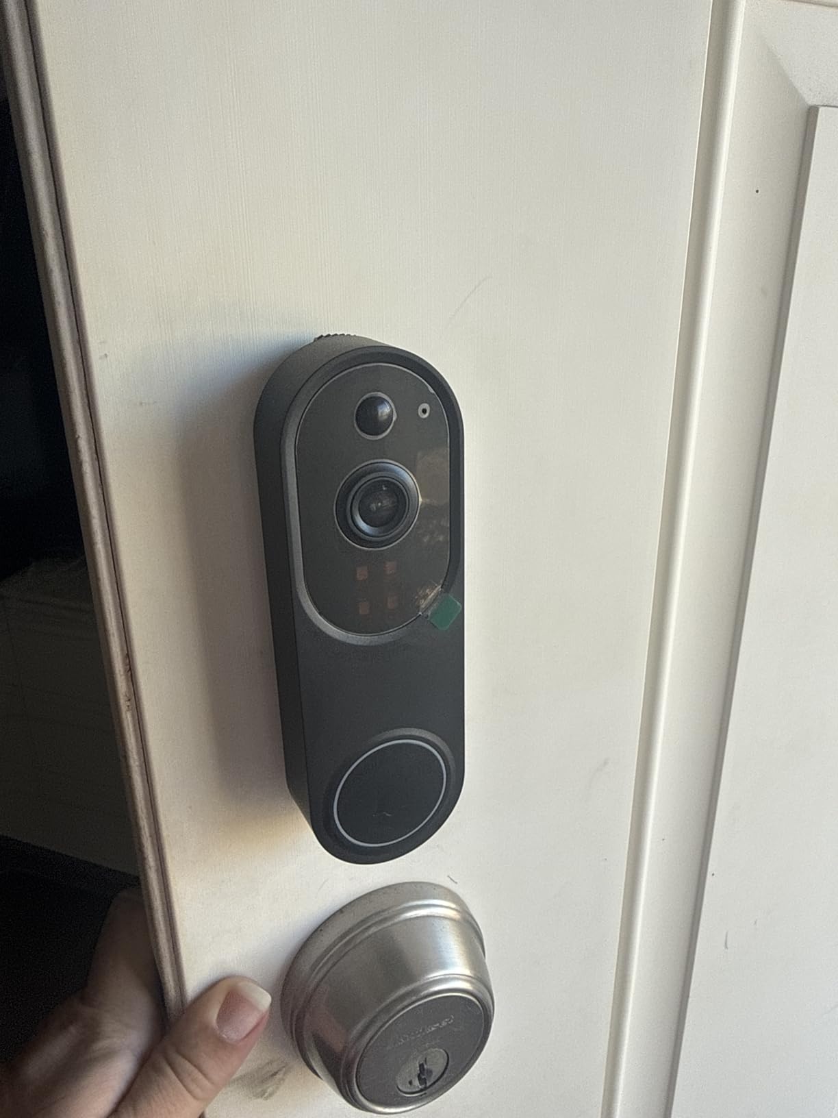 1080p Wireless Video Doorbell Camera, Battery Powered, AI Human and Motion Detection, 2 Way Talk, Night Vision, Cloud Storage (Sold Separately), 2.4G WiFi Only, Indoor/Outdoor Surveillance - Customer Photo 1