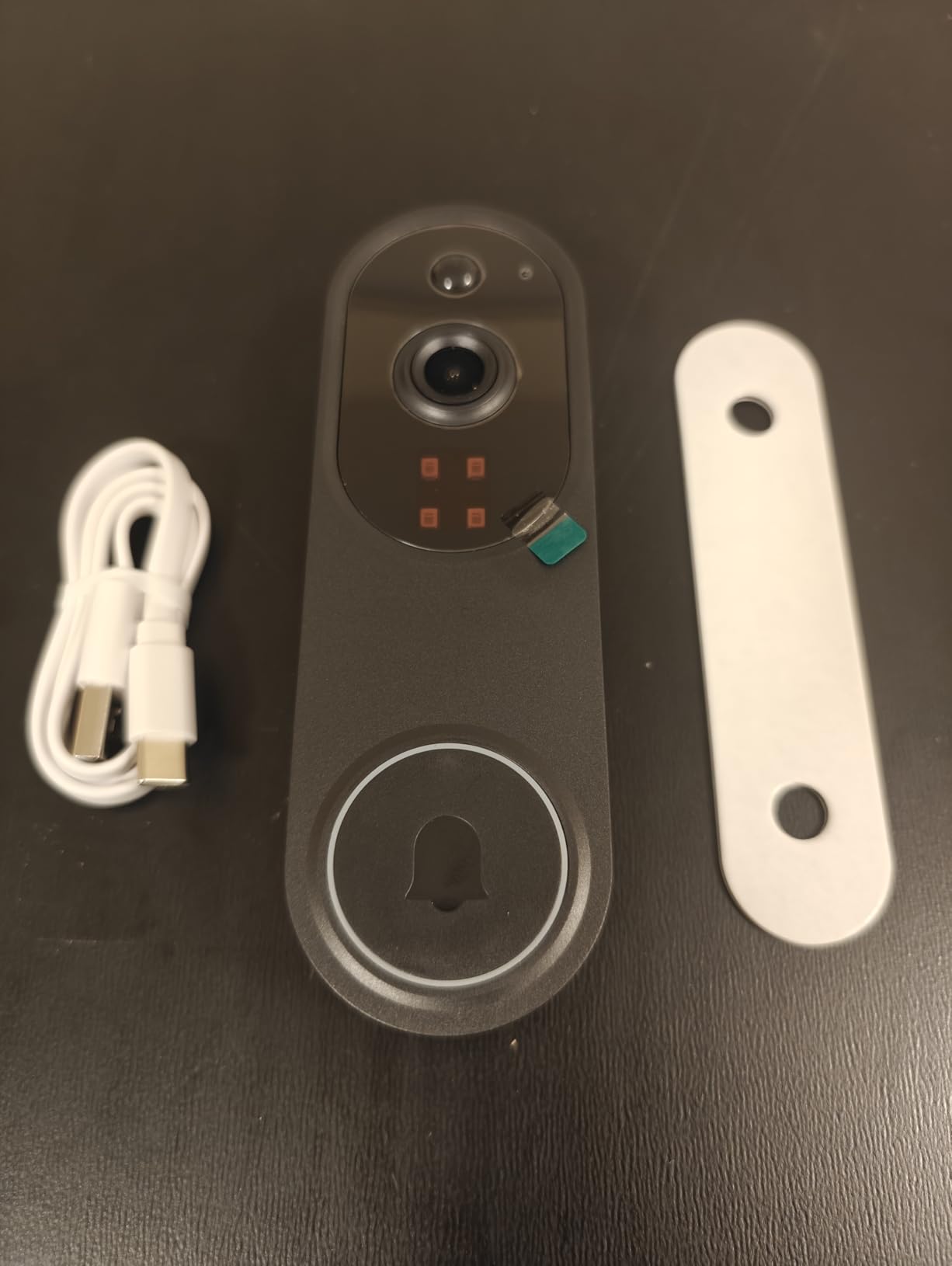 1080p Wireless Video Doorbell Camera, Battery Powered, AI Human and Motion Detection, 2 Way Talk, Night Vision, Cloud Storage (Sold Separately), 2.4G WiFi Only, Indoor/Outdoor Surveillance - Customer Photo 2