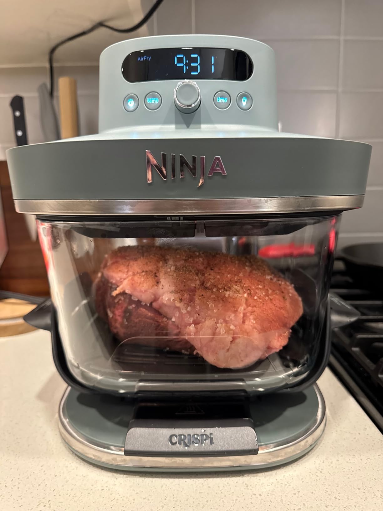 Ninja Crispi Pro 6-in-1 Glass Air Fryer | 6qt & 2.5qt Glass Containers with Storage Lids | Non-Toxic | Meal Prep, Microwave, Freezer & Dishwasher Safe | Air Fry, Bake & More | Ash Grey | AS101DG Customer Review Ninja Crispi Pro 6-in-1 Glass Air Fryer | 6qt & 2.5qt Glass Containers with Storage Lids | Non-Toxic | Meal Prep, Microwave, Freezer & Dishwasher Safe | Air Fry, Bake & More | Ash Grey | AS101DG - Customer Photo 1