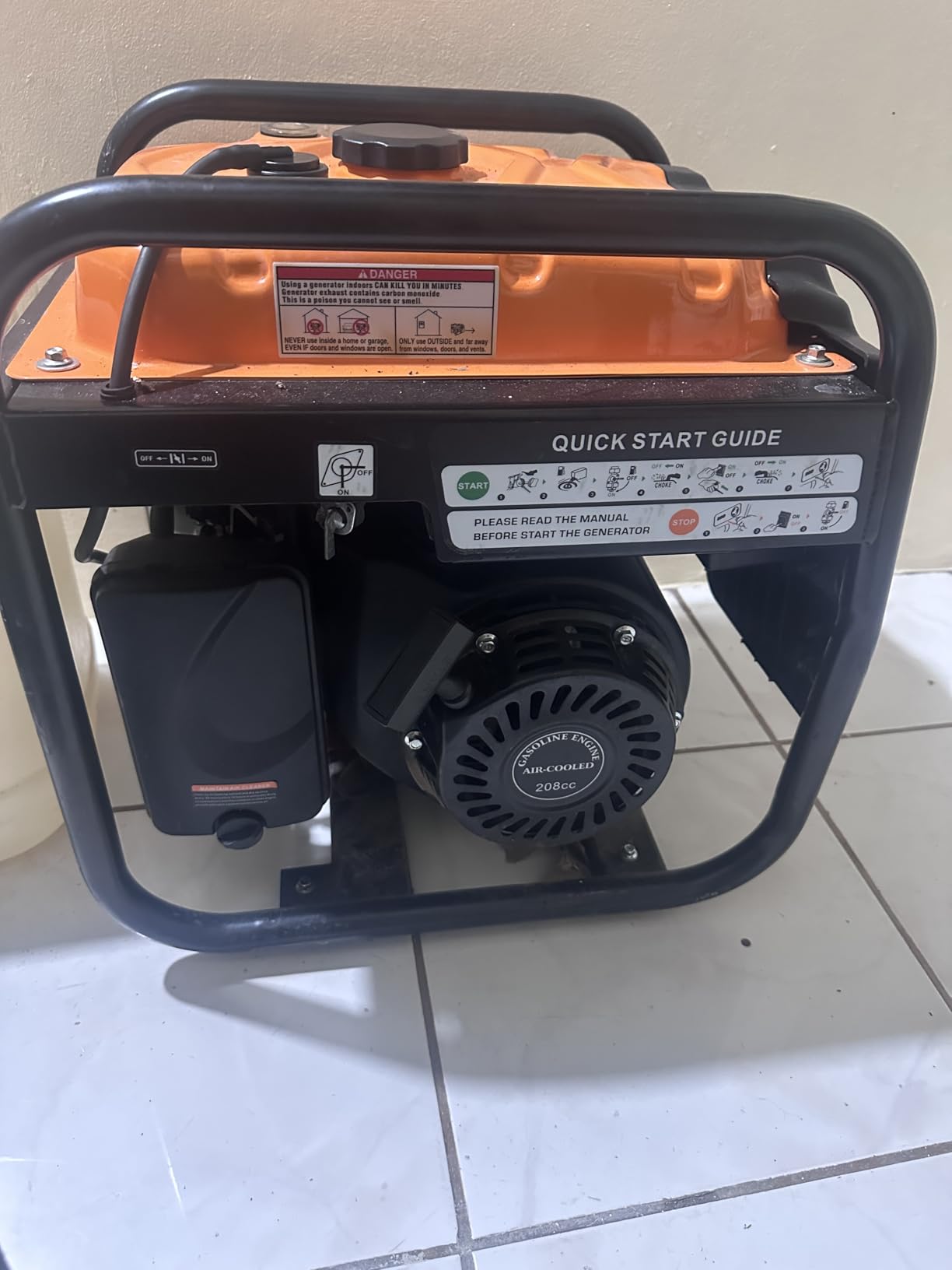 Power Equipment 4400 Watts Inverter Generator Gas Powered, Portable Open Frame Generator, Low Noise with ECO Mode, RV Ready, Emergency Home Backup - Customer Photo 2