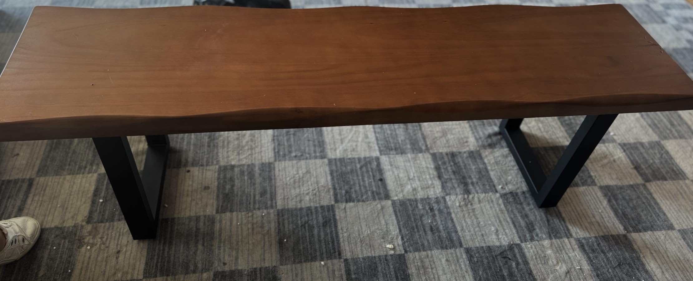 Solid Wood Gaming Desk Office Desk Computer Dining Table in Multiple Sizes Home Office and Work Environments (Black, 62.99 * 27.56 * 29.52) - Customer Photo 2