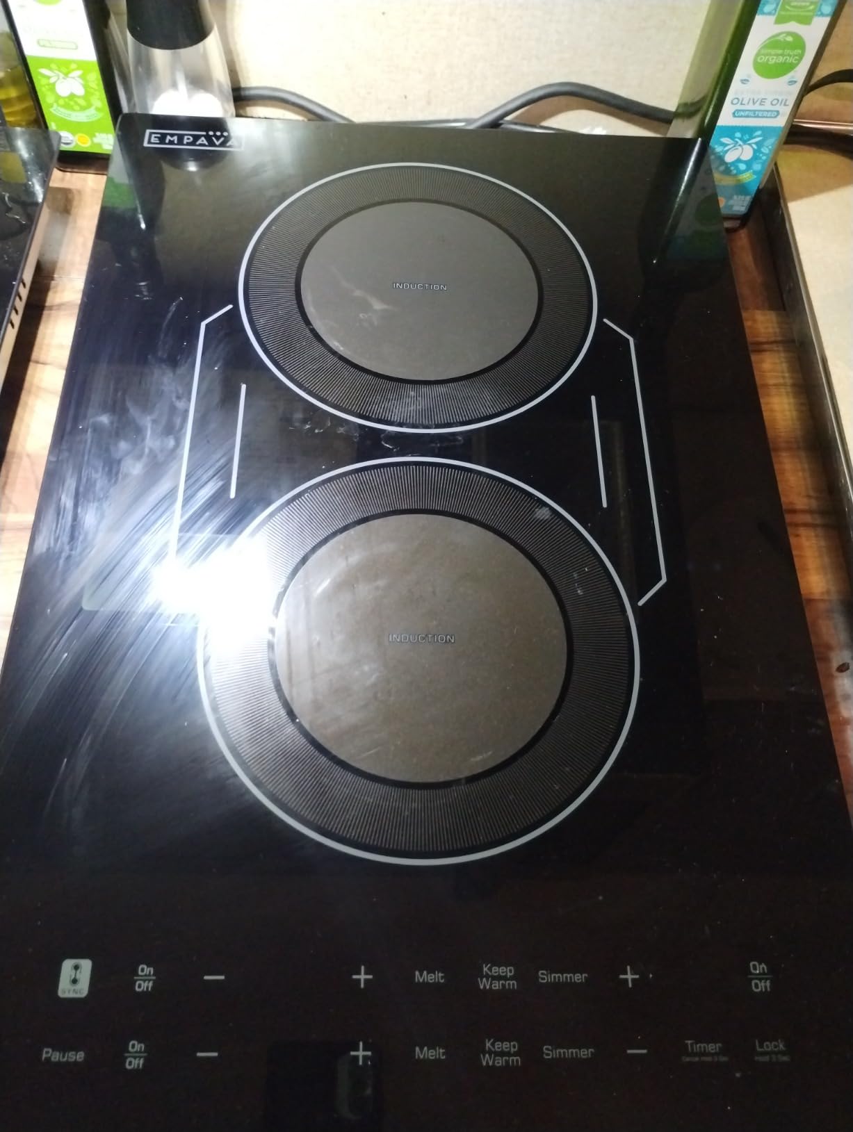 Empava 30 Inch Built-in Induction Cooktop 4 Burner, Bridge-SYNC, Auto RapidHeat, 3 Preset Modes, Pan Sensor, Hardwired 208~240V, 40A, Black Vitro Ceramic Glass Customer Review Empava 30 Inch Built-in Induction Cooktop 4 Burner, Bridge-SYNC, Auto RapidHeat, 3 Preset Modes, Pan Sensor, Hardwired 208~240V, 40A, Black Vitro Ceramic Glass - Customer Photo 1