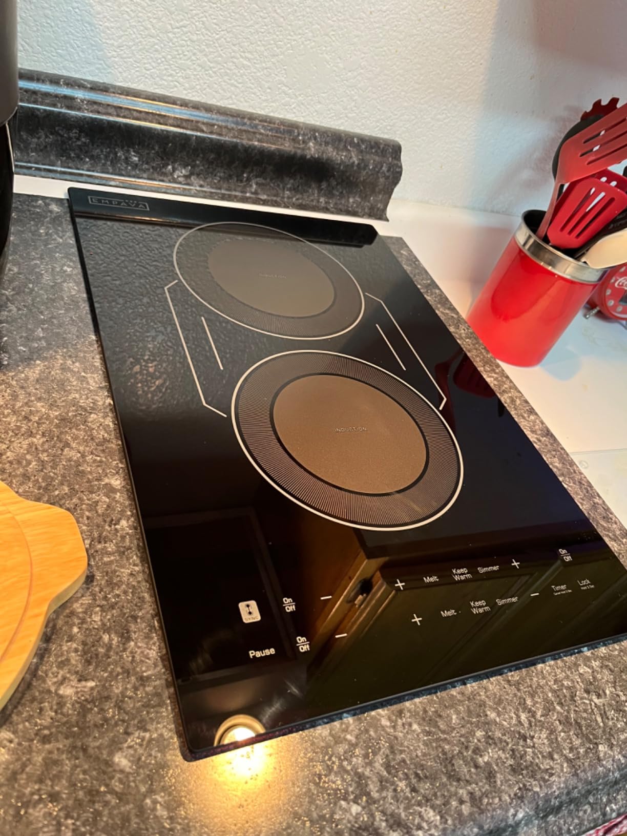 Empava 30 Inch Built-in Induction Cooktop 4 Burner, Bridge-SYNC, Auto RapidHeat, 3 Preset Modes, Pan Sensor, Hardwired 208~240V, 40A, Black Vitro Ceramic Glass Customer Review Empava 30 Inch Built-in Induction Cooktop 4 Burner, Bridge-SYNC, Auto RapidHeat, 3 Preset Modes, Pan Sensor, Hardwired 208~240V, 40A, Black Vitro Ceramic Glass - Customer Photo 2