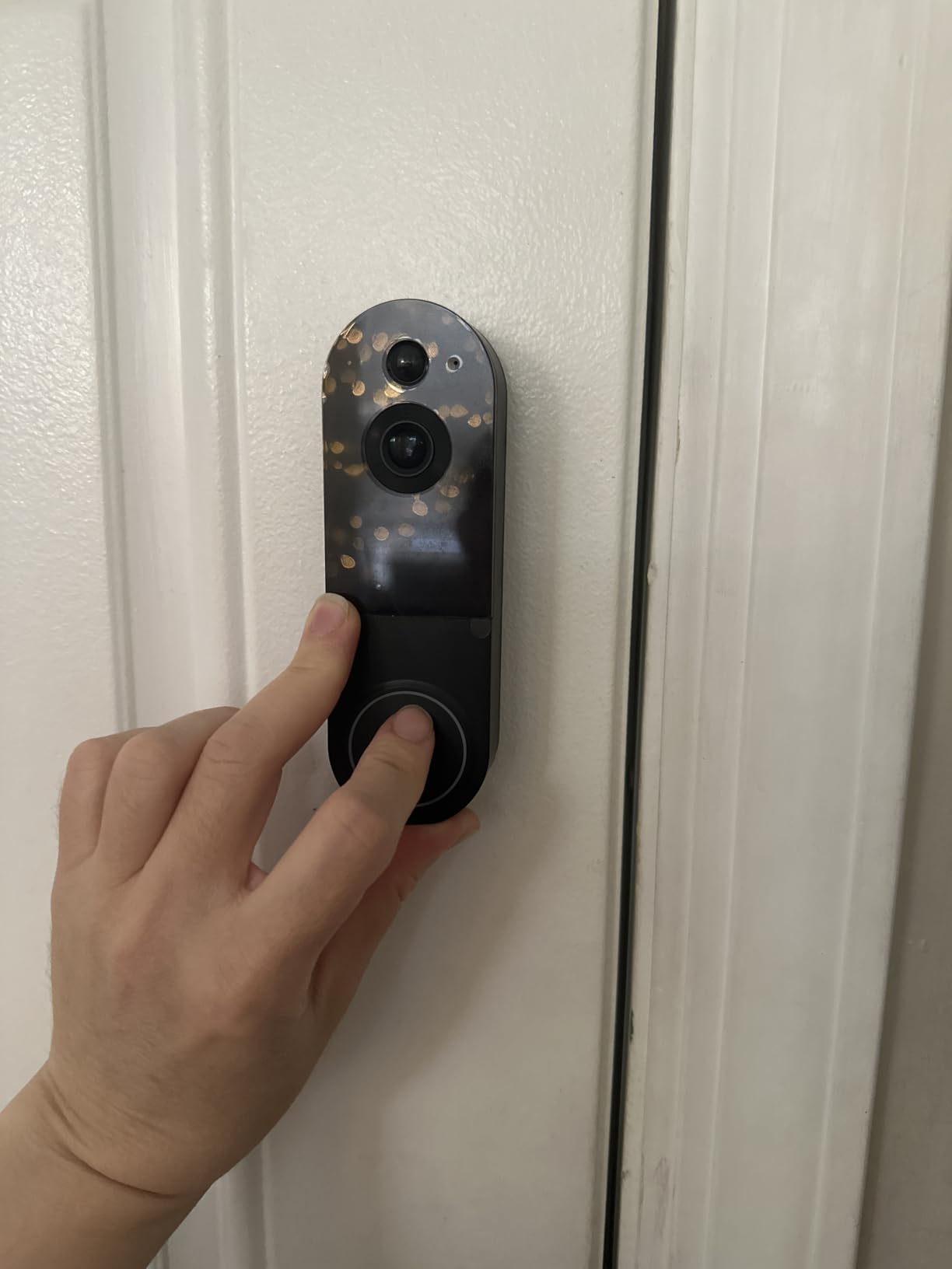 1080p Wireless Video Doorbell Camera, AI Human Detection, 2-Way Talk, Night Vision, Cloud Storage, Real-Time Alerts, Battery Powered, 2.4G Wi-Fi Only - Customer Photo 1
