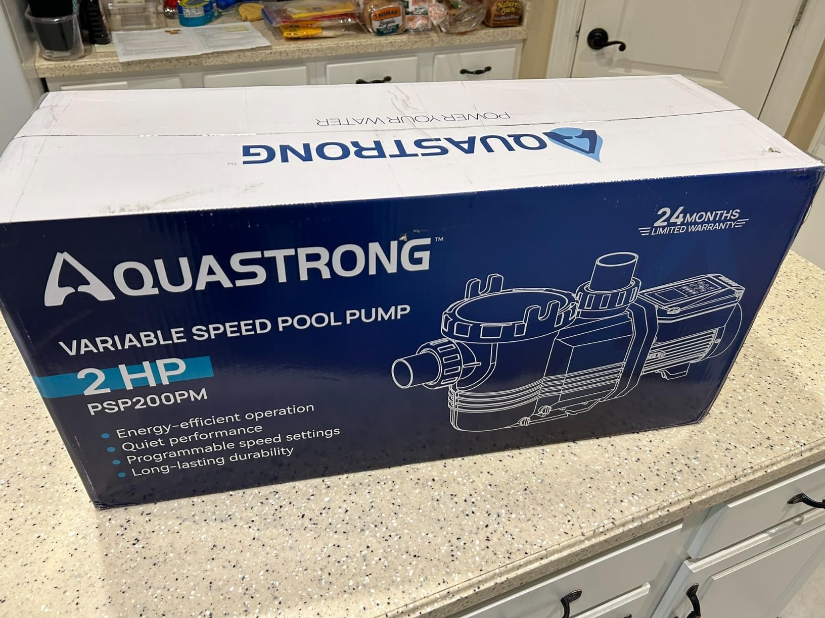 Aquastrong Variable Speed Pool Pump In/Above Pool Pump Energy Efficient High Flow Powerful Self Primming Swimming Pool Pumps with Filter Basket,1.5 HP, 220V, 8189GPH Customer Review Aquastrong Variable Speed Pool Pump In/Above Pool Pump Energy Efficient High Flow Powerful Self Primming Swimming Pool Pumps with Filter Basket,1.5 HP, 220V, 8189GPH - Customer Photo 1