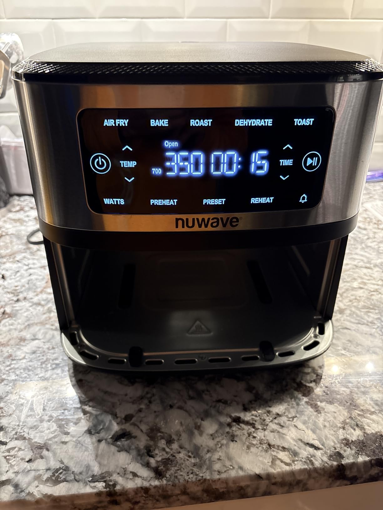 Nuwave Brio Plus 6-in-1 Air Fryer, 7-Qt Large Capacity, 50°F–400°F Precise Temp Control, Non-Toxic PFAS-Free Nonstick, Air Fry, Bake, Roast, Toast, Dehydrate, Reheat, 100 Presets, Dishwasher Safe Customer Review Nuwave Brio Plus 6-in-1 Air Fryer, 7-Qt Large Capacity, 50°F–400°F Precise Temp Control, Non-Toxic PFAS-Free Nonstick, Air Fry, Bake, Roast, Toast, Dehydrate, Reheat, 100 Presets, Dishwasher Safe - Customer Photo 1