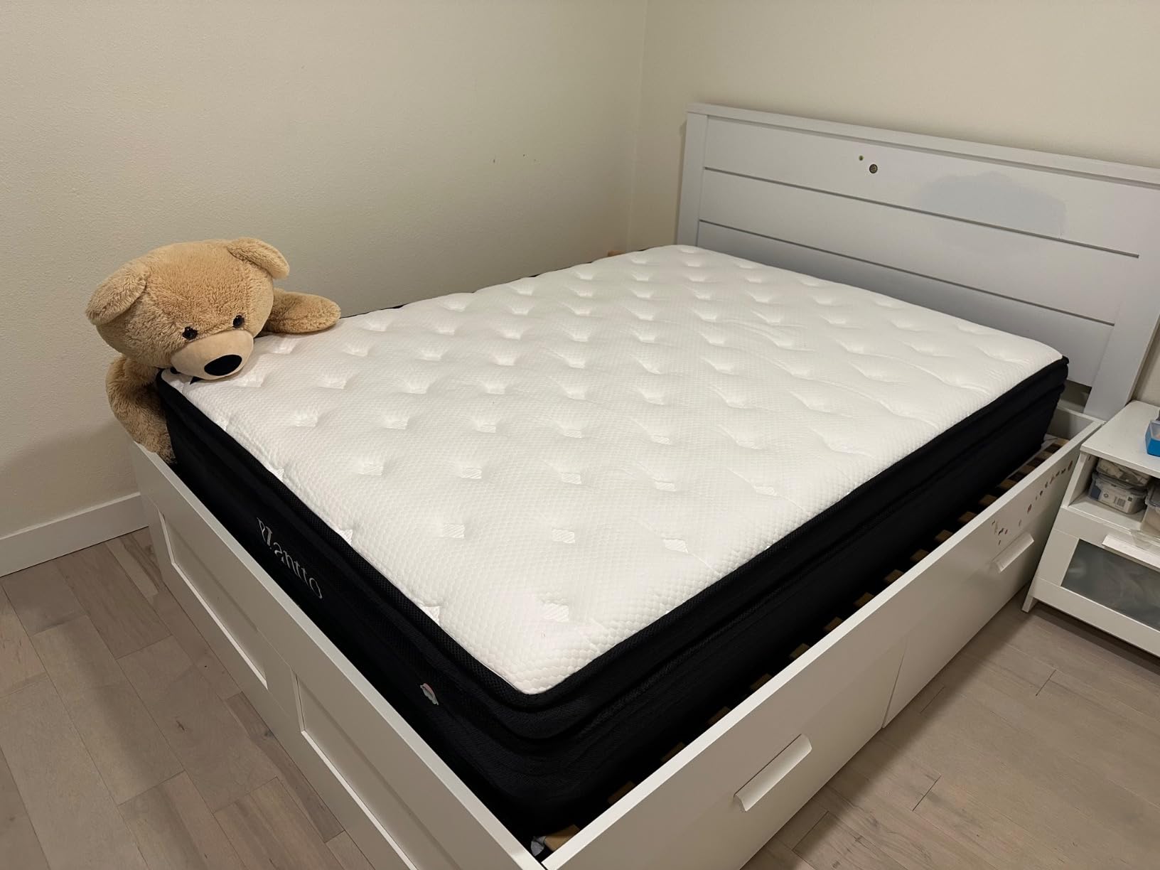 Full Mattress, 12 Inch Hybrid Memory Foam Mattress in a Box with Upgrade Pocket Springs, Pressure Relief, Breathable Comfort and Durable, CertiPUR-US Certified, Medium Firm Customer Review Full Mattress, 12 Inch Hybrid Memory Foam Mattress in a Box with Upgrade Pocket Springs, Pressure Relief, Breathable Comfort and Durable, CertiPUR-US Certified, Medium Firm - Customer Photo 2