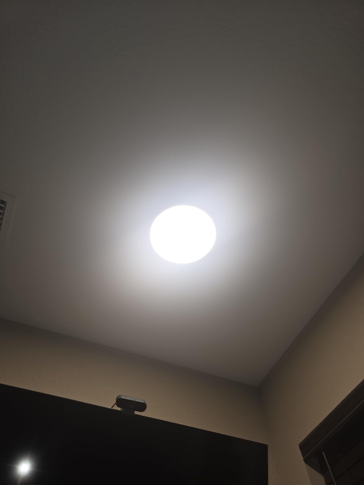 Govee Smart Ceiling Light, RGBIC LED Ceiling Light Fixture, 2400LM Flush Mount Light Fixture, DIY Colors, Works with Alexa, 2200K-6500K for Bedroom, Living Room, 12 Inch, 1 Pack, Black Customer Review Govee Smart Ceiling Light, RGBIC LED Ceiling Light Fixture, 2400LM Flush Mount Light Fixture, DIY Colors, Works with Alexa, 2200K-6500K for Bedroom, Living Room, 12 Inch, 1 Pack, Black - Customer Photo 1