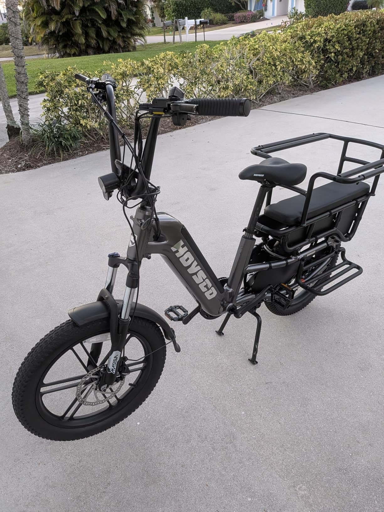 HOVSCO Family Electric Bike with Child Seat - 1300W 28MPH Fat Tire Ebike, 48V 15Ah Battery, 450LBS Load Capacity, Hydraulic Brakes & APP Control, UL 2849 Certification Customer Review HOVSCO Family Electric Bike with Child Seat - 1300W 28MPH Fat Tire Ebike, 48V 15Ah Battery, 450LBS Load Capacity, Hydraulic Brakes & APP Control, UL 2849 Certification - Customer Photo 1