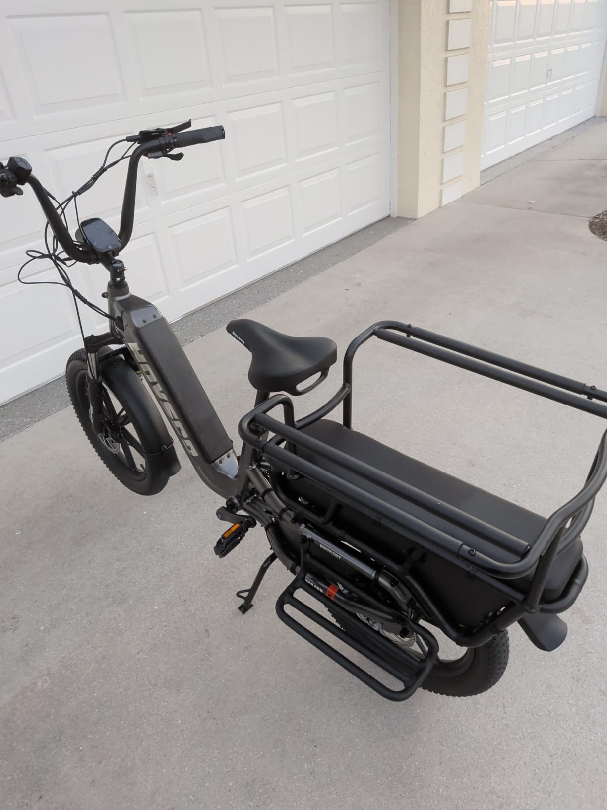 HOVSCO Family Electric Bike with Child Seat - 1300W 28MPH Fat Tire Ebike, 48V 15Ah Battery, 450LBS Load Capacity, Hydraulic Brakes & APP Control, UL 2849 Certification Customer Review HOVSCO Family Electric Bike with Child Seat - 1300W 28MPH Fat Tire Ebike, 48V 15Ah Battery, 450LBS Load Capacity, Hydraulic Brakes & APP Control, UL 2849 Certification - Customer Photo 2