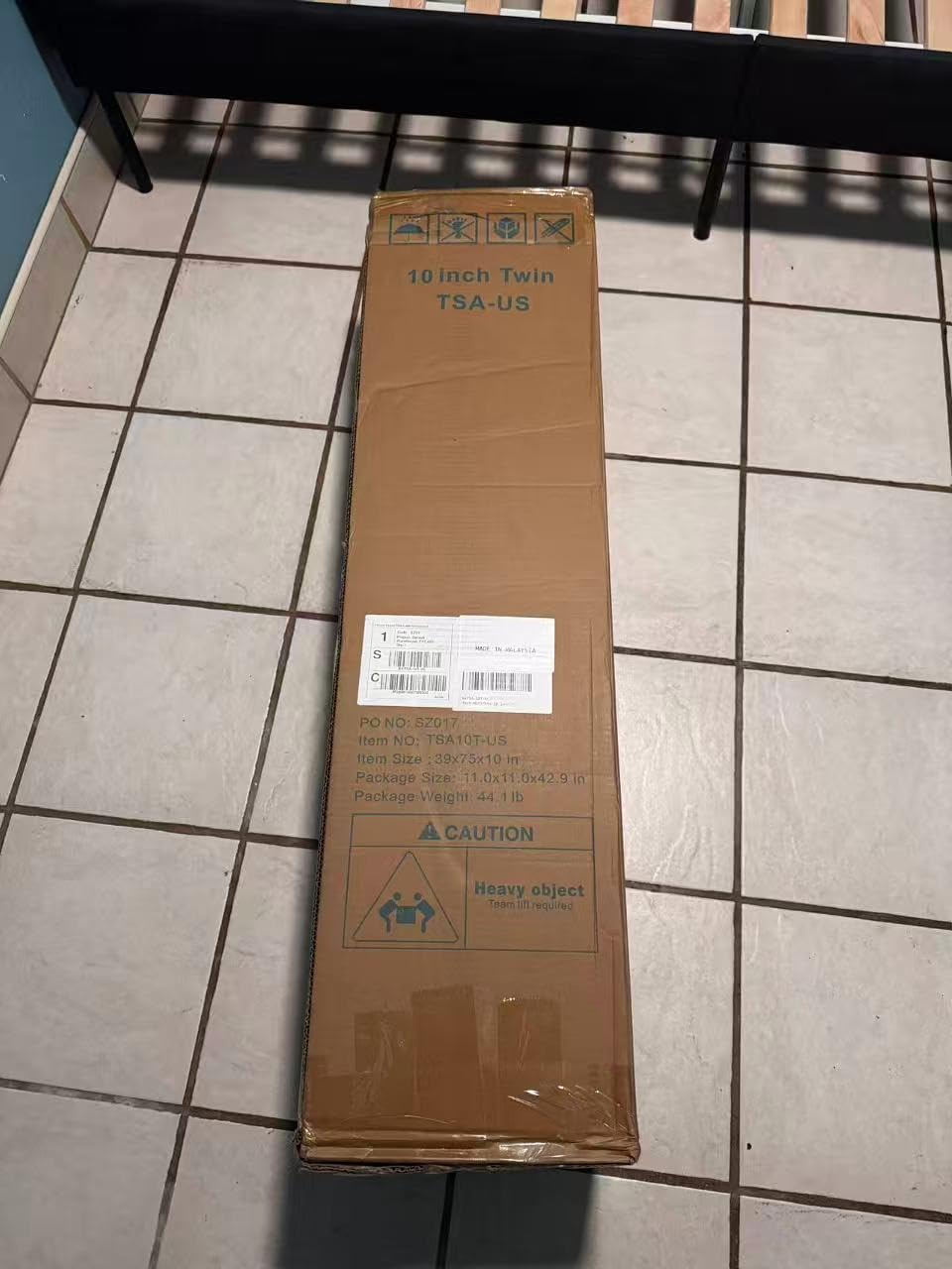 TeQsli Queen Mattress 10 inch, Gel Memory Foam and 7-Zone Pocket Spring Hybrid Mattress in a Box, Medium Firm Queen Size Mattress for Pressure Relief Motion Isolation, 100 Nights Trial - Customer Photo 1