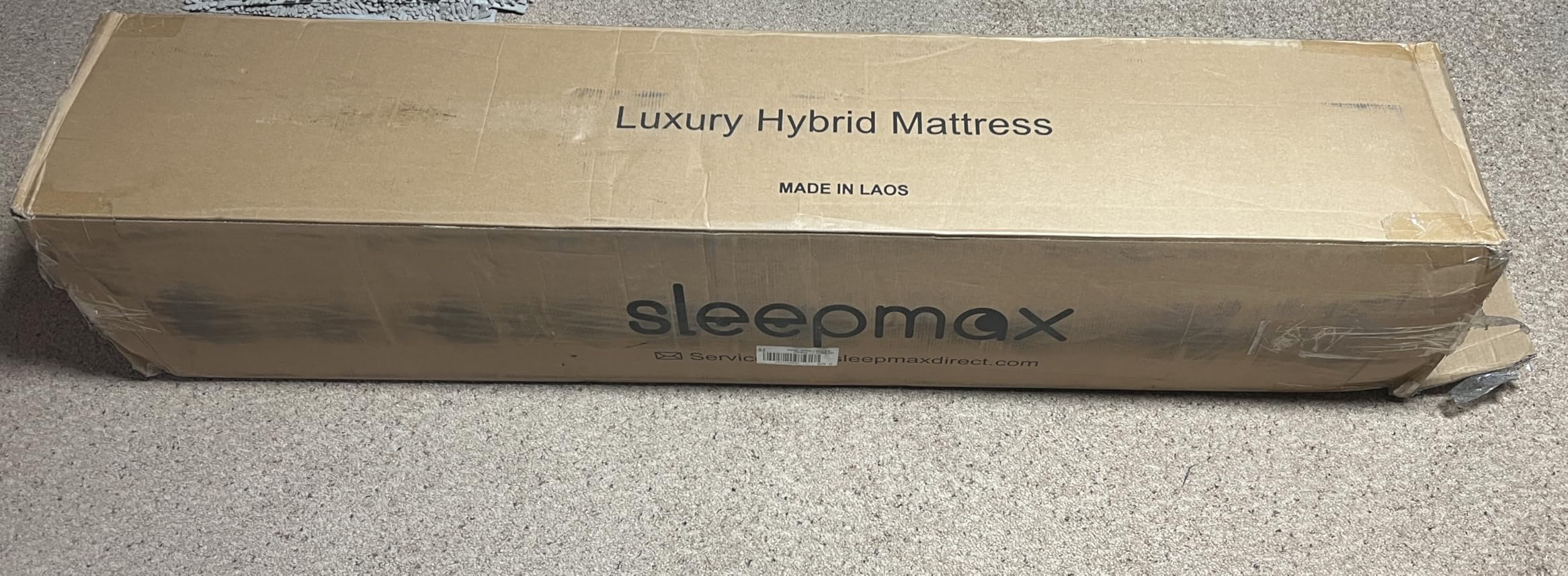 Sleepmax Firm Queen Mattress 14 Inch - Deep Sleep Hybrid Mattress for Back Pain Relief - No Sagging Bed in a Box for Back & Side Sleepers - Fiberglass-Free, CertiPUR-US Certified, 365-Night Trial - Customer Photo 2