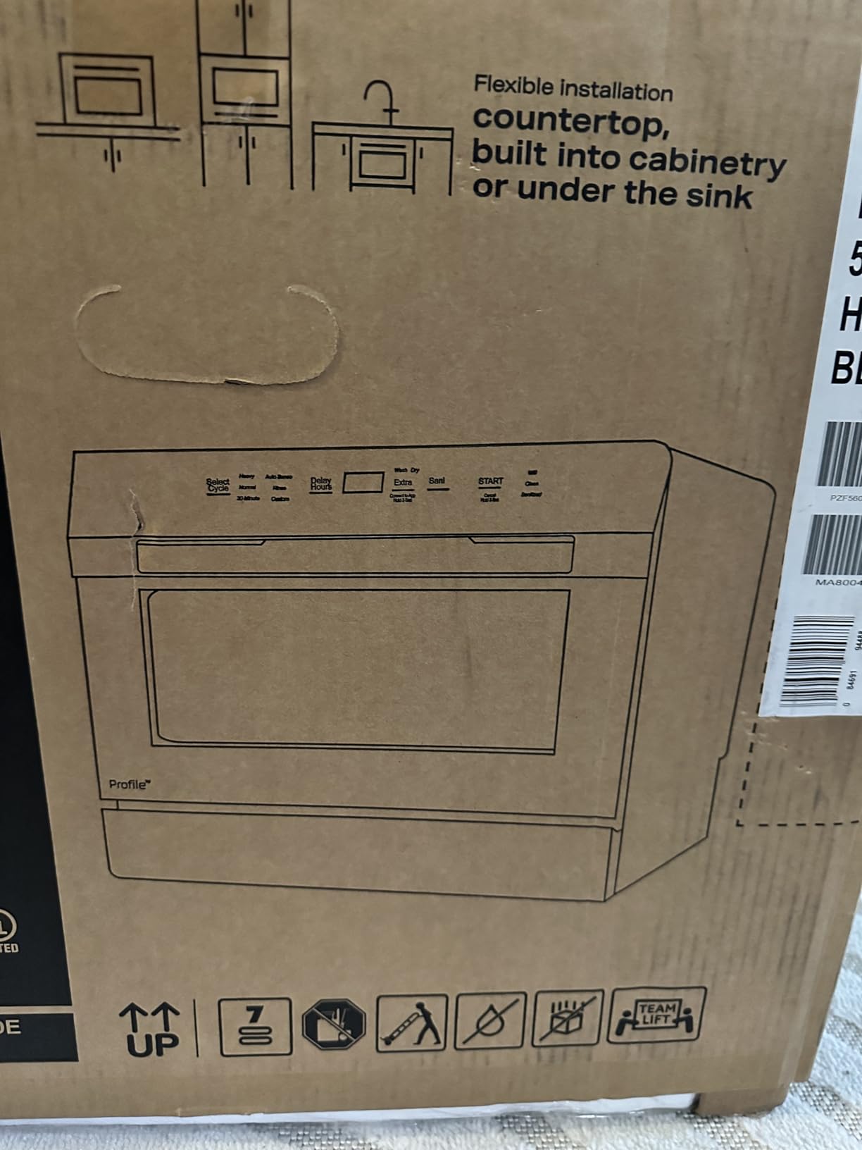 GE Profile Countertop Dishwasher, Energy Star, 6 place settings, 6 wash cycles, WiFi Connected, with Built-In Capabilities customer photo 1