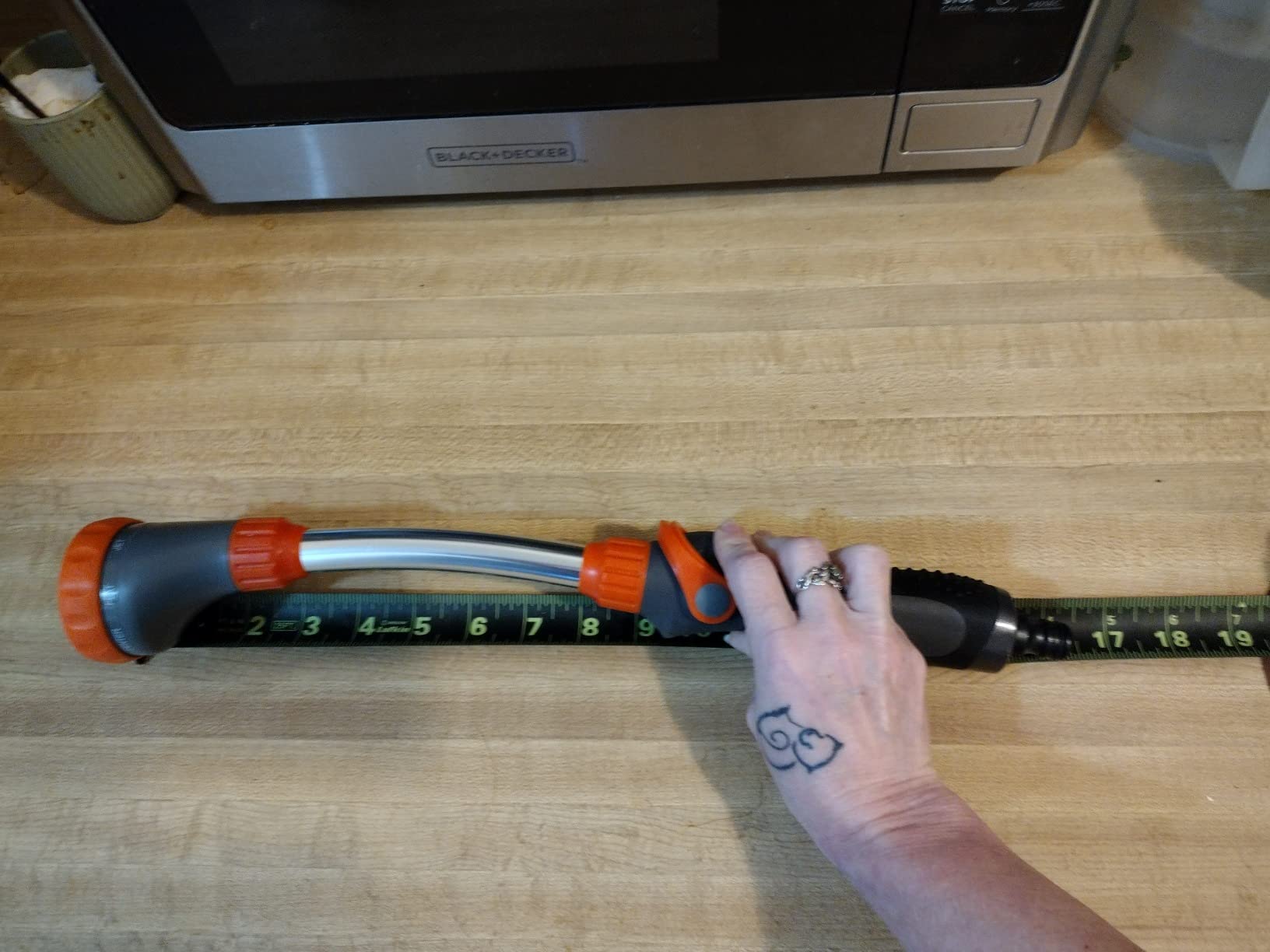 POOPLE 12FT (20ft Reach) Telescopic Gutter Cleaning Tools from The Ground, Rain Gutter Cleaners Tool with Hose Copper Attachment, Long Reach Gutters Cleaner Wand with Extension Pole Customer Review POOPLE 12FT (20ft Reach) Telescopic Gutter Cleaning Tools from The Ground, Rain Gutter Cleaners Tool with Hose Copper Attachment, Long Reach Gutters Cleaner Wand with Extension Pole - Customer Photo 1