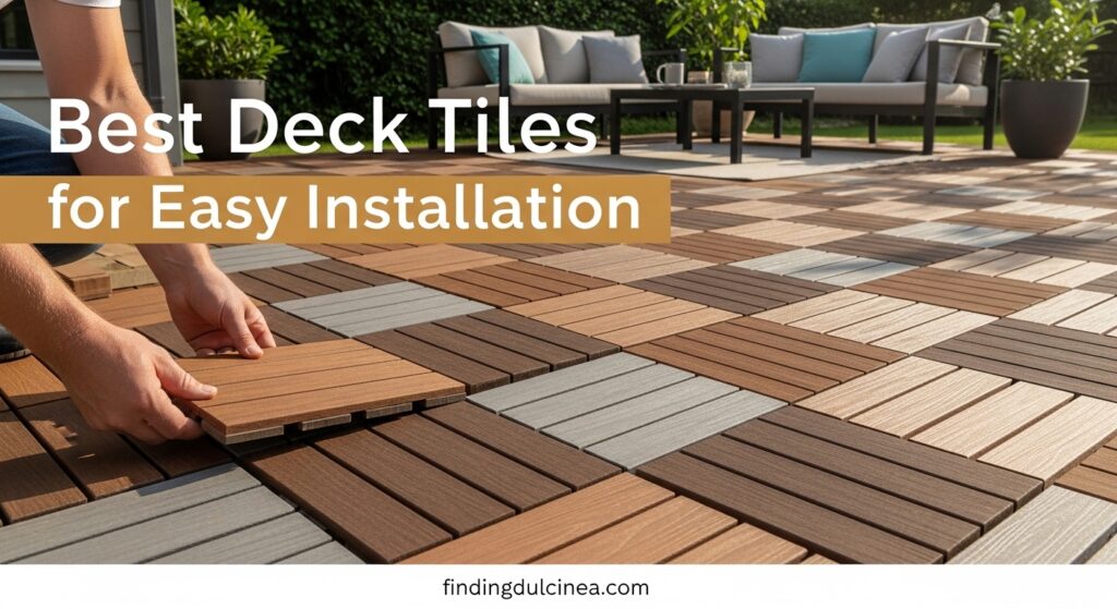 Current image: Best Deck Tiles for Easy Installation