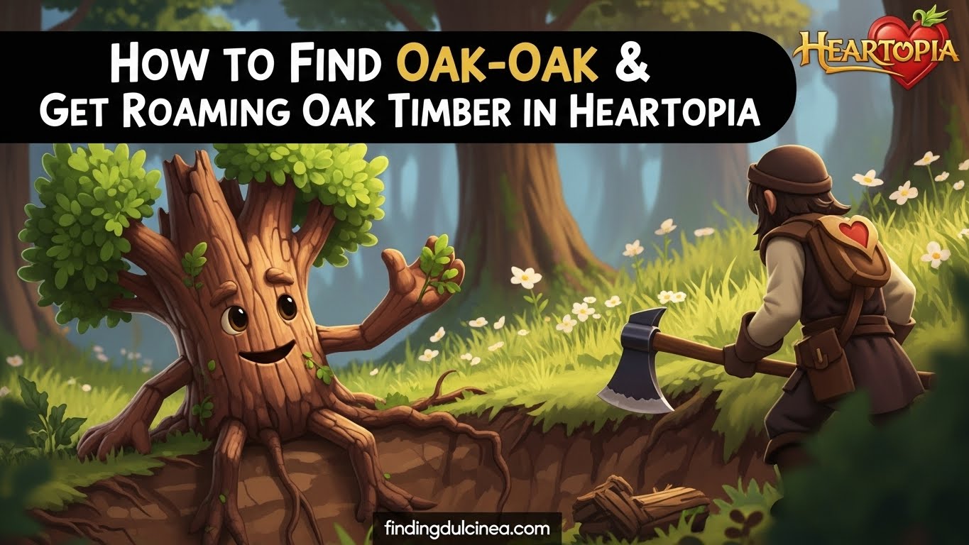 How to find Oak-Oak & get Roaming Oak Timber in Heartopia