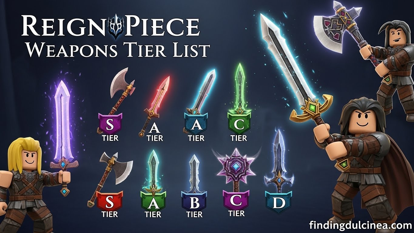 Reign Piece Weapons Tier List