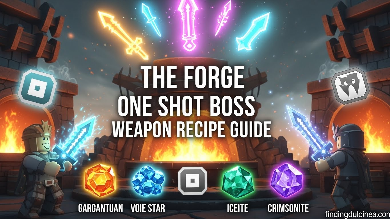 The Forge One Shot Boss Weapon Recipe Guide