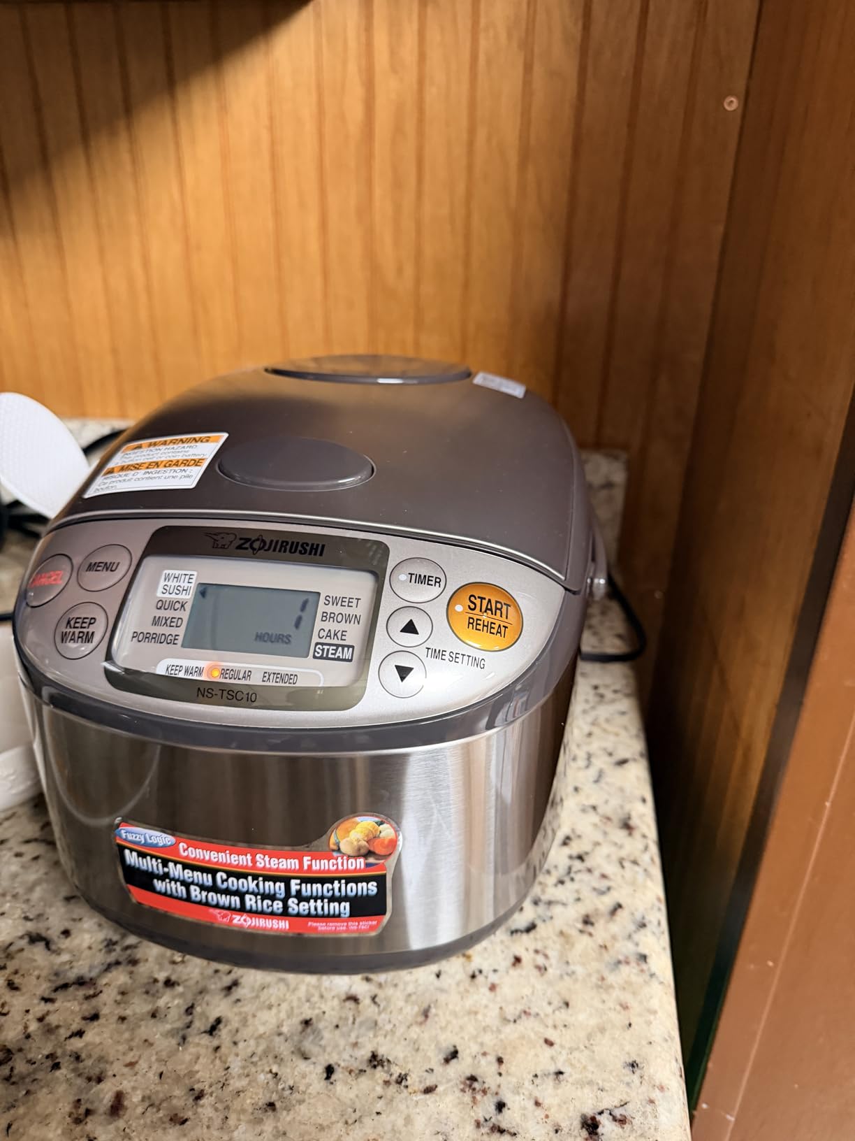 Zojirushi NS-TSC10 5-1/2-Cup (Uncooked) Micom Rice Cooker and Warmer, 1.0-Liter customer photo 1