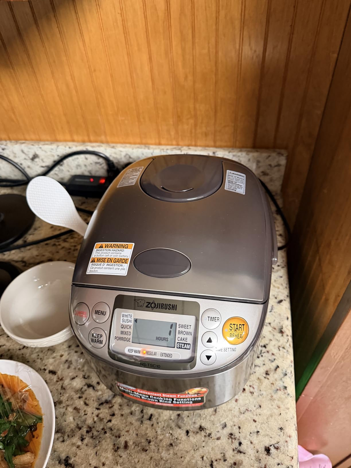 Zojirushi NS-TSC10 5-1/2-Cup (Uncooked) Micom Rice Cooker and Warmer, 1.0-Liter customer photo 2