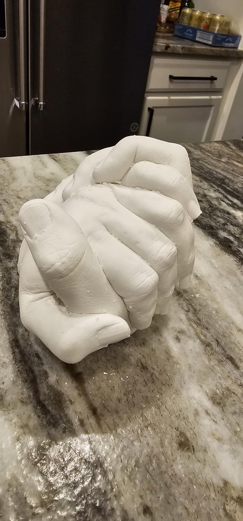 Luna Bean Hand Casting Kit - The Original Hand Mold Kit for Couples - Gifts for Her and Him - Anniversary Engagement Birthday Gifts for Women Men Mom Wife Boyfriend Girlfriend Wedding Bridal Shower customer photo 1