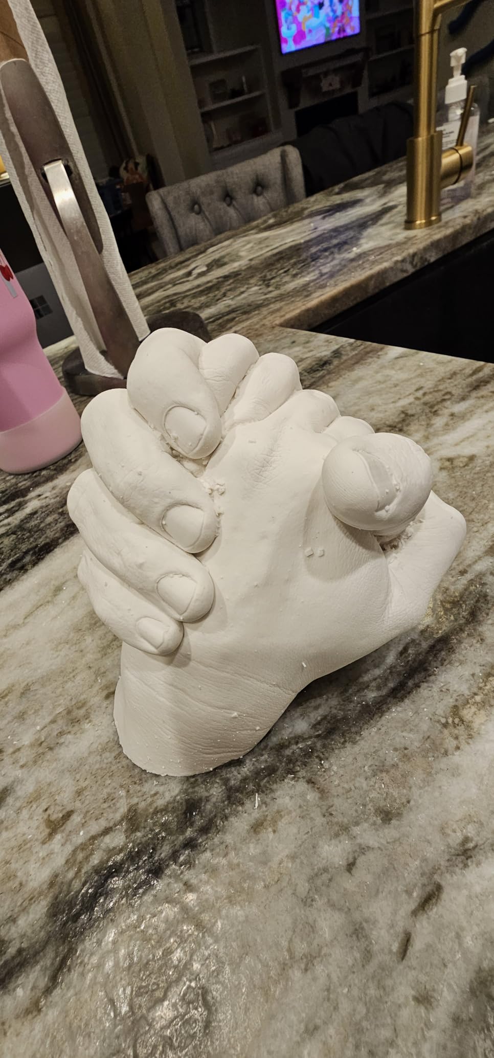 Luna Bean Hand Casting Kit - The Original Hand Mold Kit for Couples - Gifts for Her and Him - Anniversary Engagement Birthday Gifts for Women Men Mom Wife Boyfriend Girlfriend Wedding Bridal Shower customer photo 2