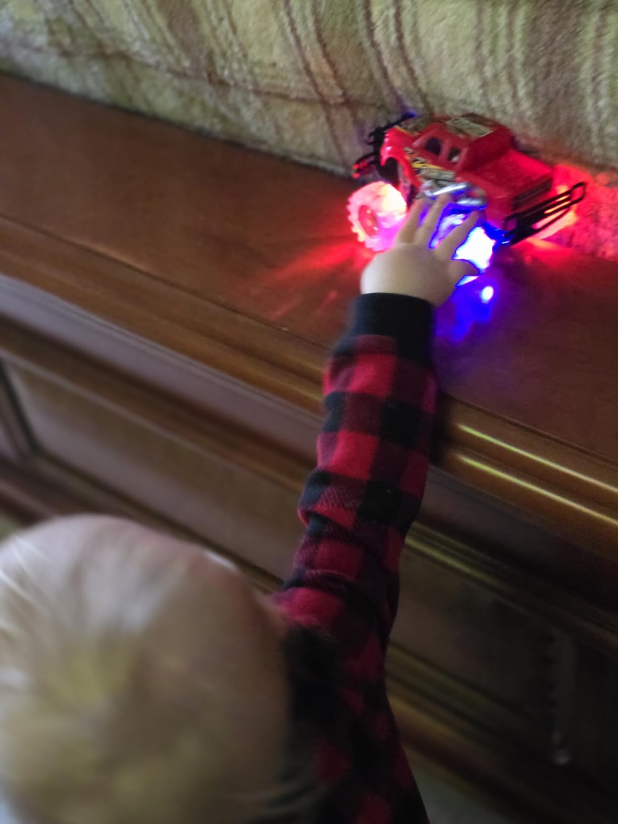 Light-Up Monster Truck Toys (2-Pack) - Push-&-Go Cars with Glowing Wheels - Birthday Gift for Toddlers, Boys & Girls Ages 3+ - Durable Friction-Powered Trucks - Batteries Included customer photo 2
