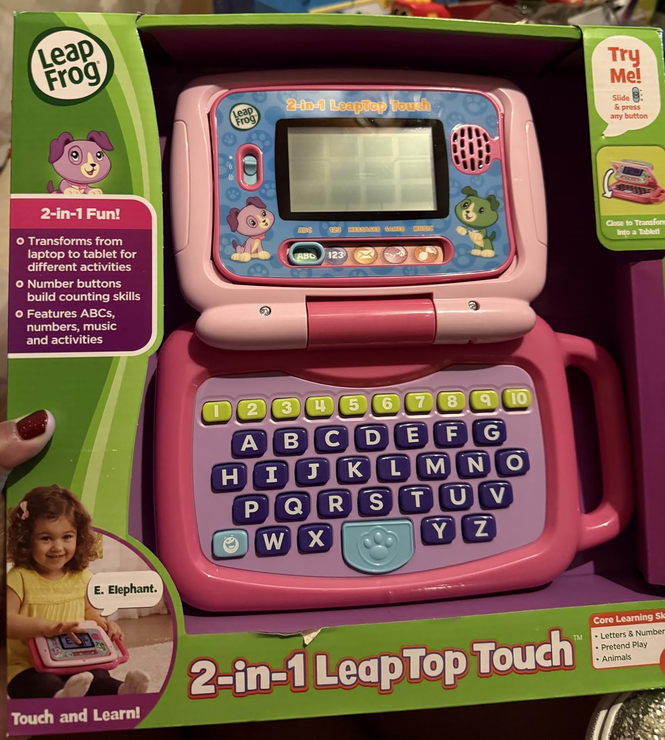 LeapFrog 2-in-1 LeapTop Touch, Green customer photo 2