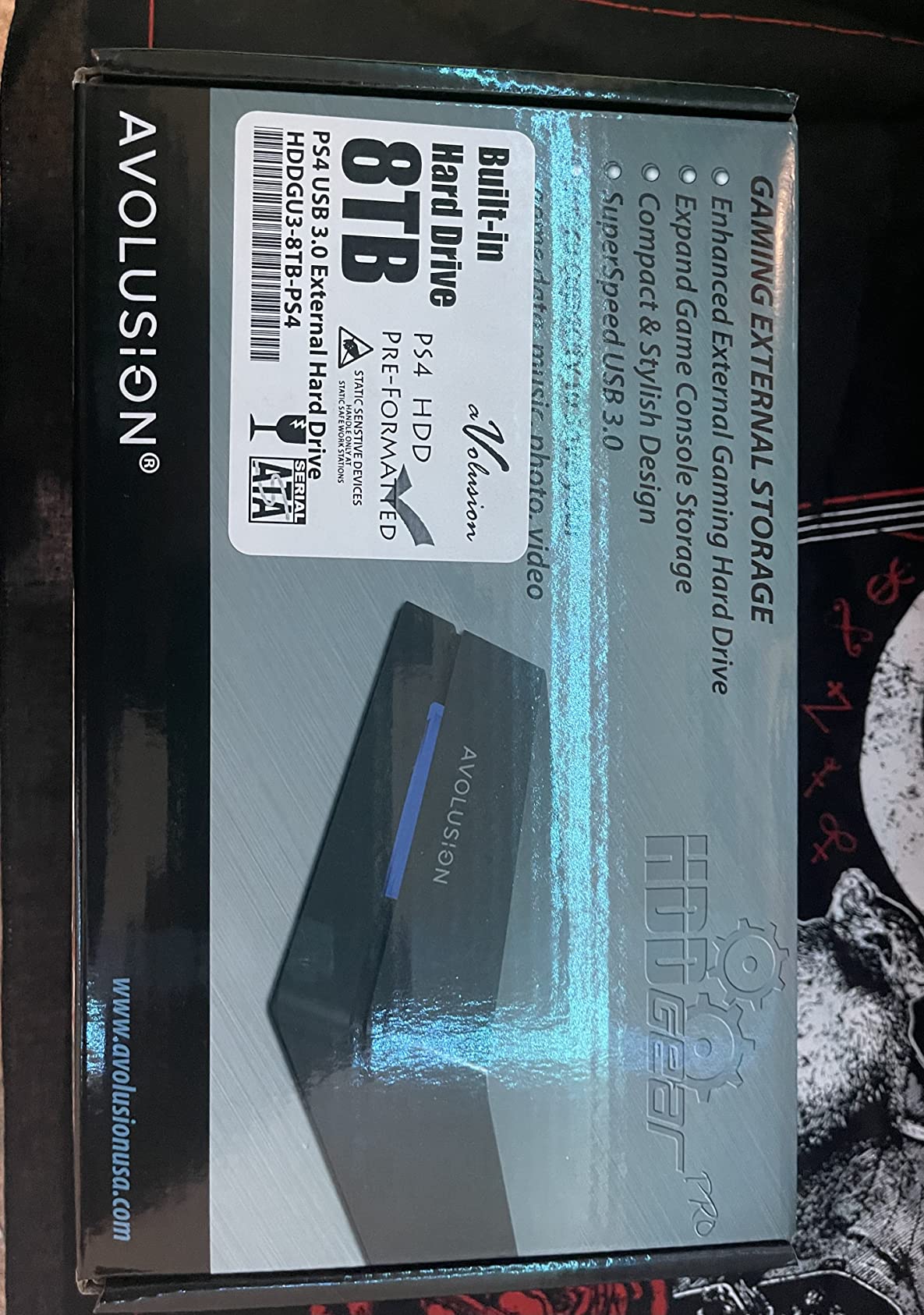 Avolusion HDDGear 8TB USB 3.0 External Gaming Hard Drive (for PS4 Pro & Slim, Pre-Formatted) - 2 Year Warranty customer photo 1