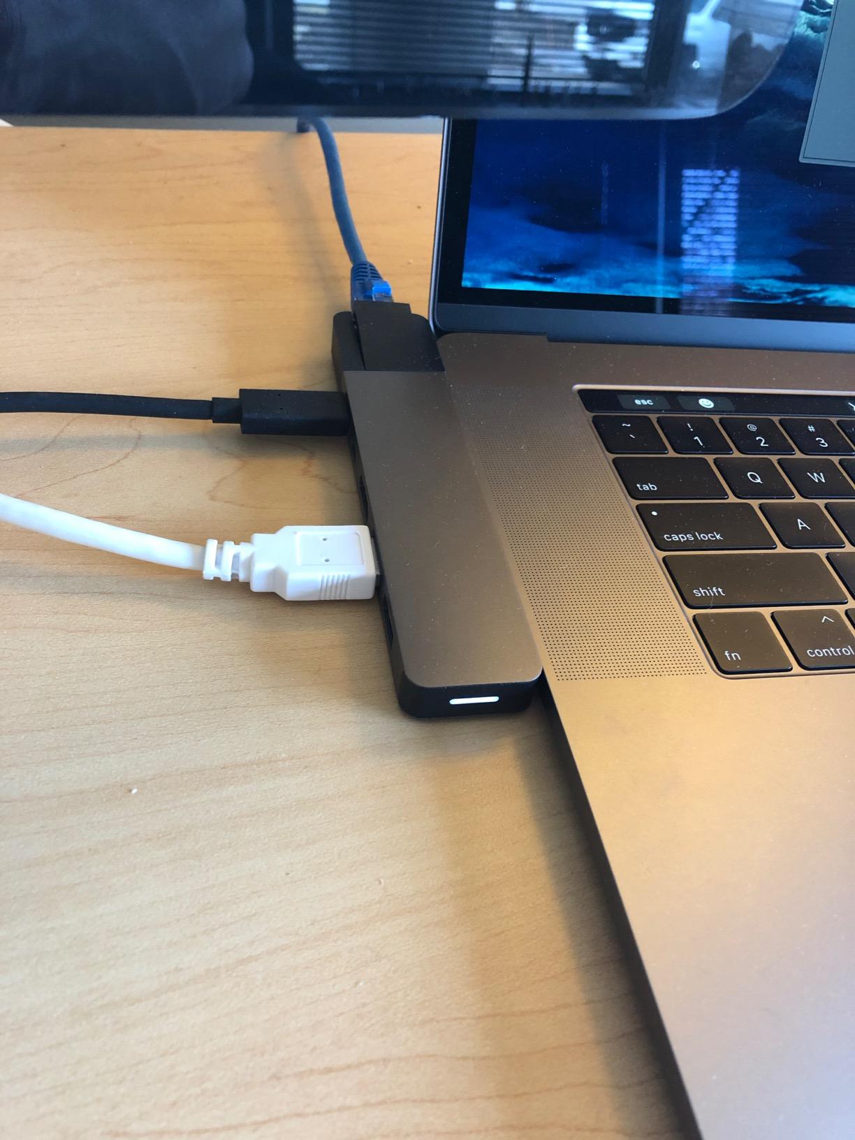 HyperDrive USB C Hub, NET 6-in-2 for MacBook Pro Air, Multi-Port USB-C Dongle w/Gigabit Ethernet, 40Gbps/100W PD, 5Gbps/60W PD, 4K30Hz HDMI customer photo 1