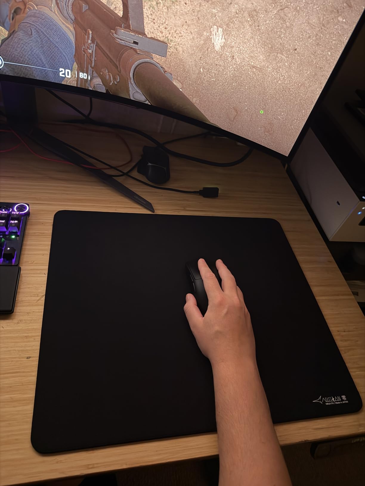 ARTISAN Zero Gaming mouse pad, (Black/XL) [FX-ZR-SF-XL] FX Soft (Japan Import) customer photo 1