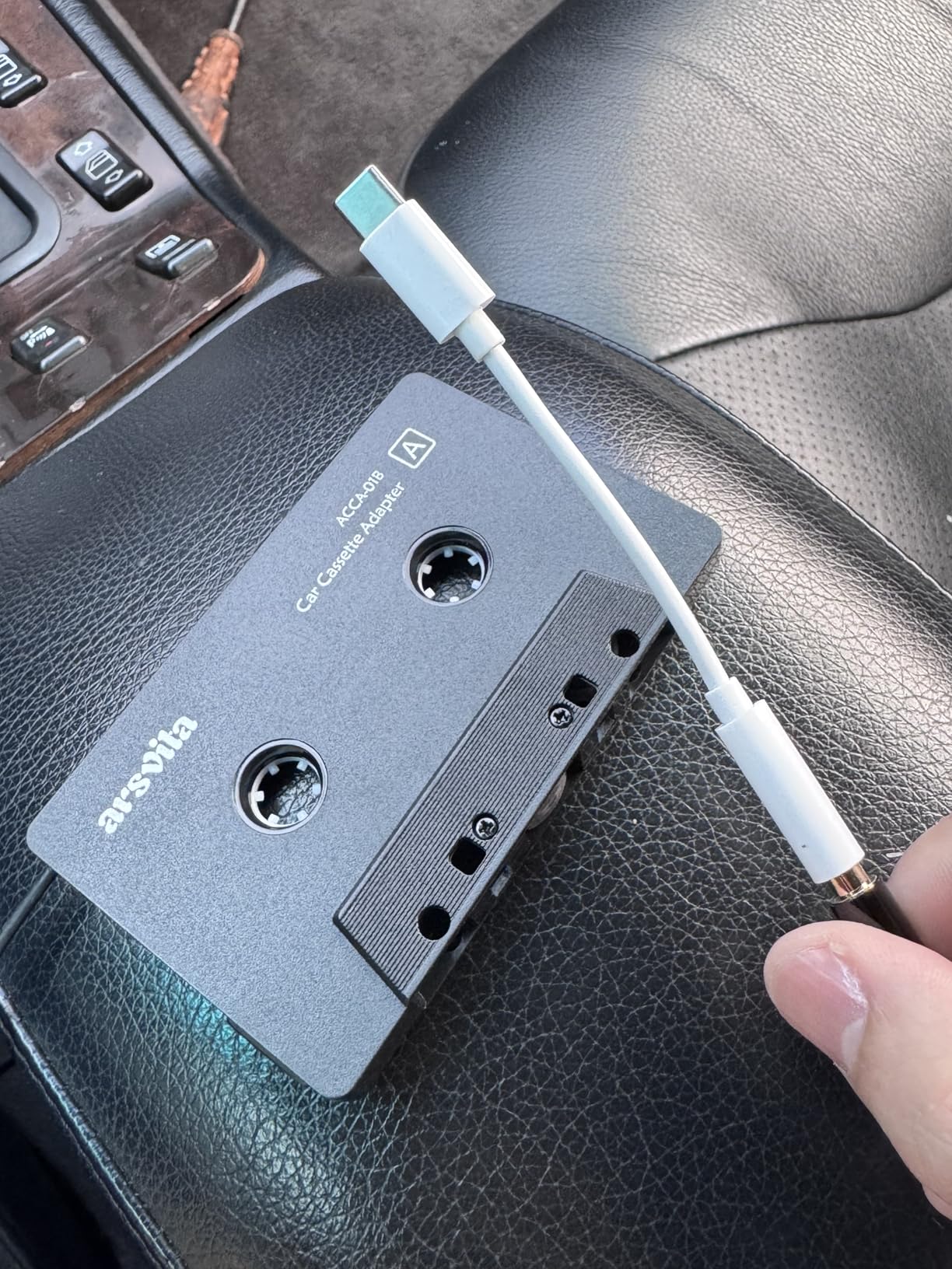 Car Audio aux Cassette Adapter and a Type C to 3.5mm Audio Aux Jack Adapter, Compatible for Google, Samsung, Xiaomi, Huawei All Type C Port Devices customer photo 1