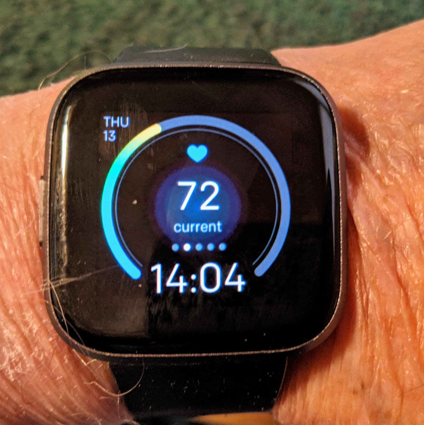 Fitbit Versa 2 Special Edition Health and Fitness Smart Watch with Heart Rate, Music, Alexa Built-In, Sleep and Swim Tracking, Navy and Pink Woven/Copper Rose, One Size (S and L Bands Included) customer photo 2