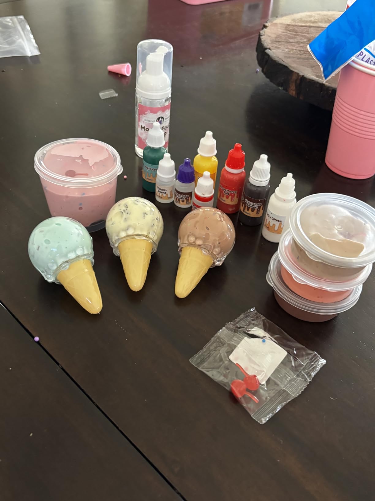 Original Stationery Ice Cream Slime Kit for Girls, DIY Cherry-Scented Slime Making Set with 31 Pieces, Fun Arts and Crafts for Kids Ages 8-12, Easter and Birthday Gift customer photo 2