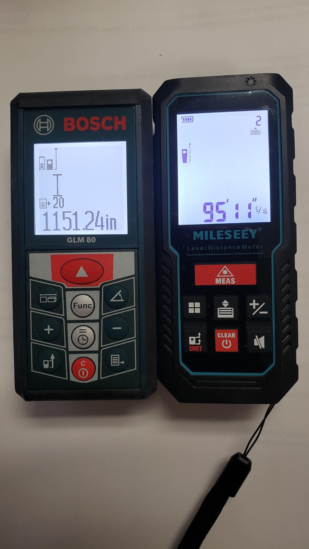 Laser Measure Device, MiLESEEY 229ft Digital Laser Tape Measure with Upgrade Electronic Angle Sensor customer photo 1