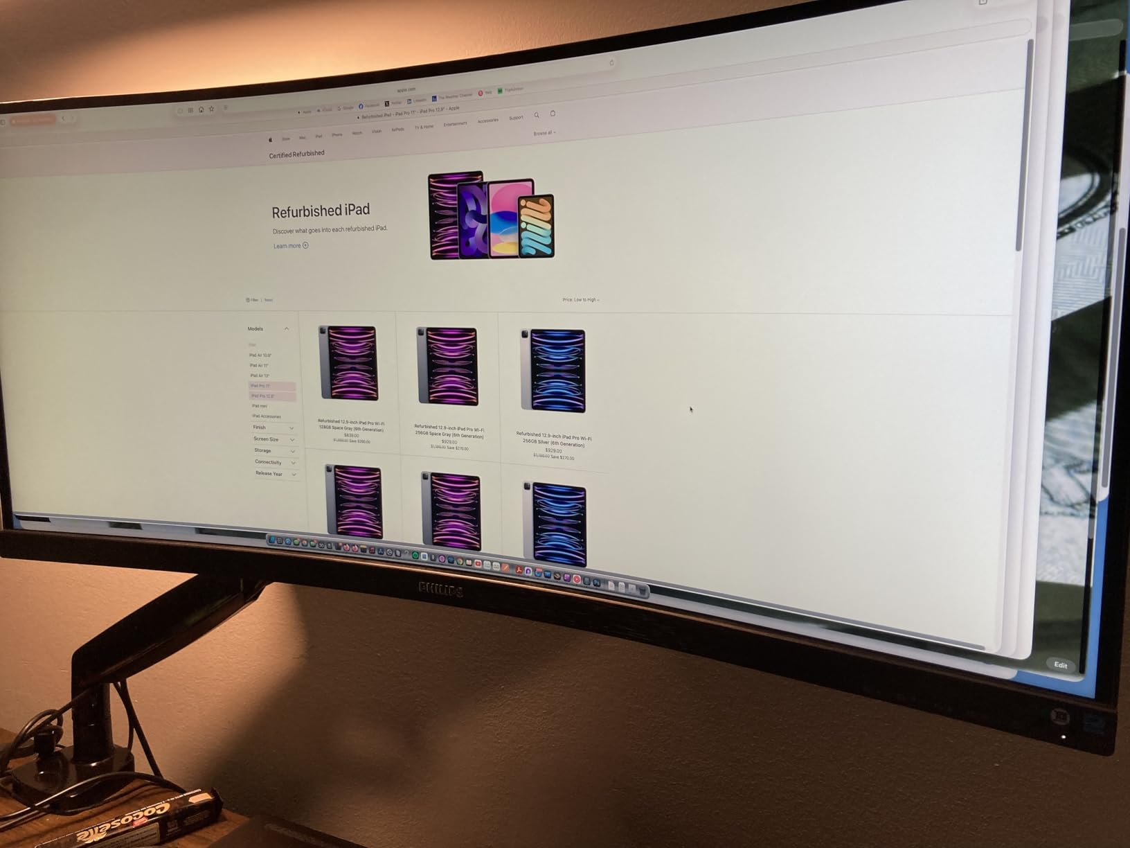 Philips 346E2CUAE 34'' Curved Frameless UltraWide QHD 3440x1440,100Hz 1ms MPRT, sRGB 121%, USB-C Charging, MultiView PIP/PBP, Height Adjustable, 4Yr Advance Replacement customer photo 1