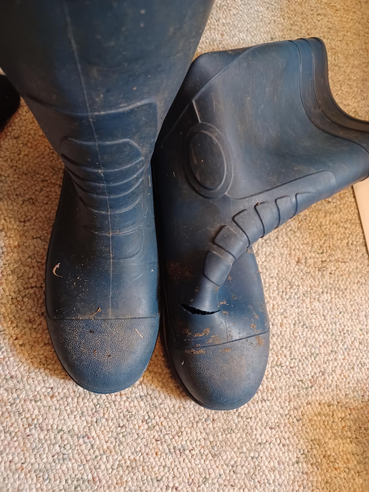 HISEA Men's Steel Toe Rain Boots PVC Rubber Boots, Waterproof Garden Fishing Outdoor Work Boots, Durable Slip Resistant Knee Boots for Agriculture and Industrial Working Customer Review HISEA Men's Steel Toe Rain Boots PVC Rubber Boots, Waterproof Garden Fishing Outdoor Work Boots, Durable Slip Resistant Knee Boots for Agriculture and Industrial Working - Customer Photo 3