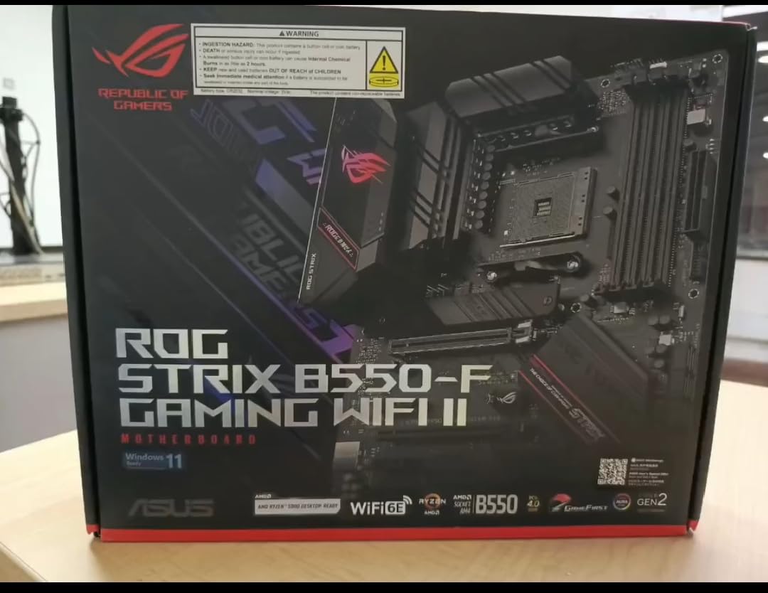 ASUS TUF Gaming B550-PLUS WiFi II AMD AM4 (3rd Gen Ryzen™) ATX Gaming Motherboard (PCIe 4.0, WiFi 6, 2.5Gb LAN, BIOS Flashback, USB 3.2 Gen 2, Addressable Gen 2 RGB Header and Aura Sync) customer photo 1