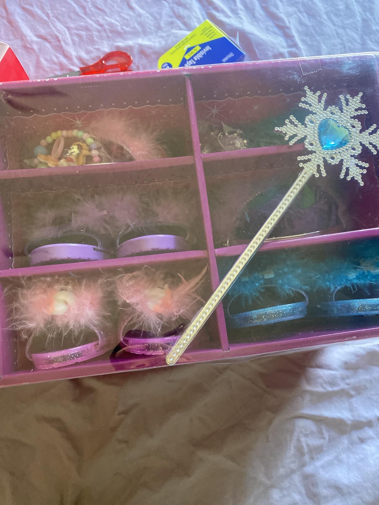 Princess Dress Up Shoes Set, Girls Dress Up Toys Toddler Jewelry Boutique Kit, 3 Themes of Unicorn Mermaid Ice Princess Costumes Set, Pretend Play Gifts for Little Girls Aged 3-6 Years Old customer photo 2