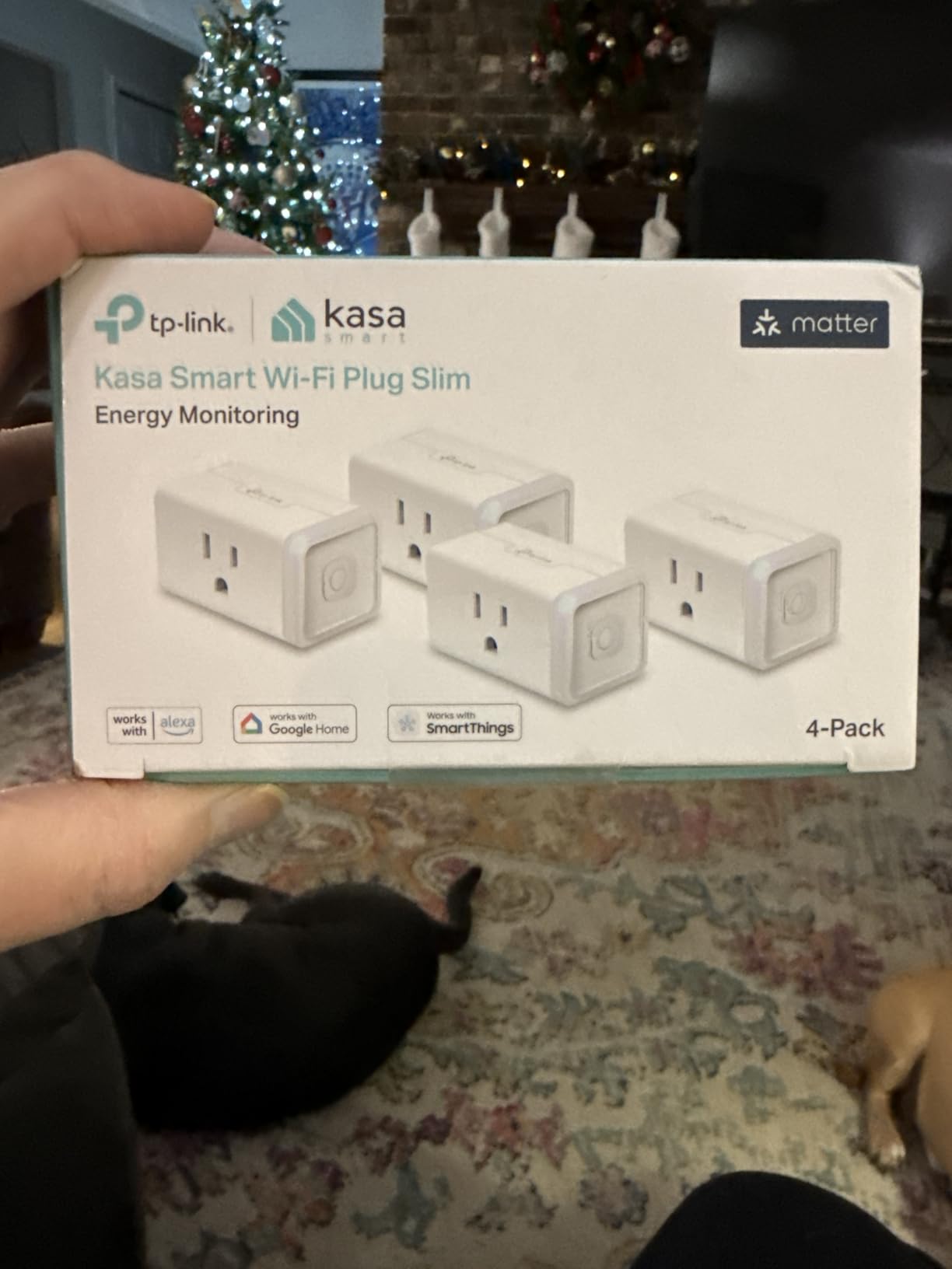 Kasa Matter Smart Plug w/ Energy Monitoring, Compact Design, 15A/1800W Max, Super Easy Setup, Works with Apple Home, Alexa & Google Home, UL Certified, 2.4G Wi-Fi Only, White, KP125M (4-Pack) customer photo 2