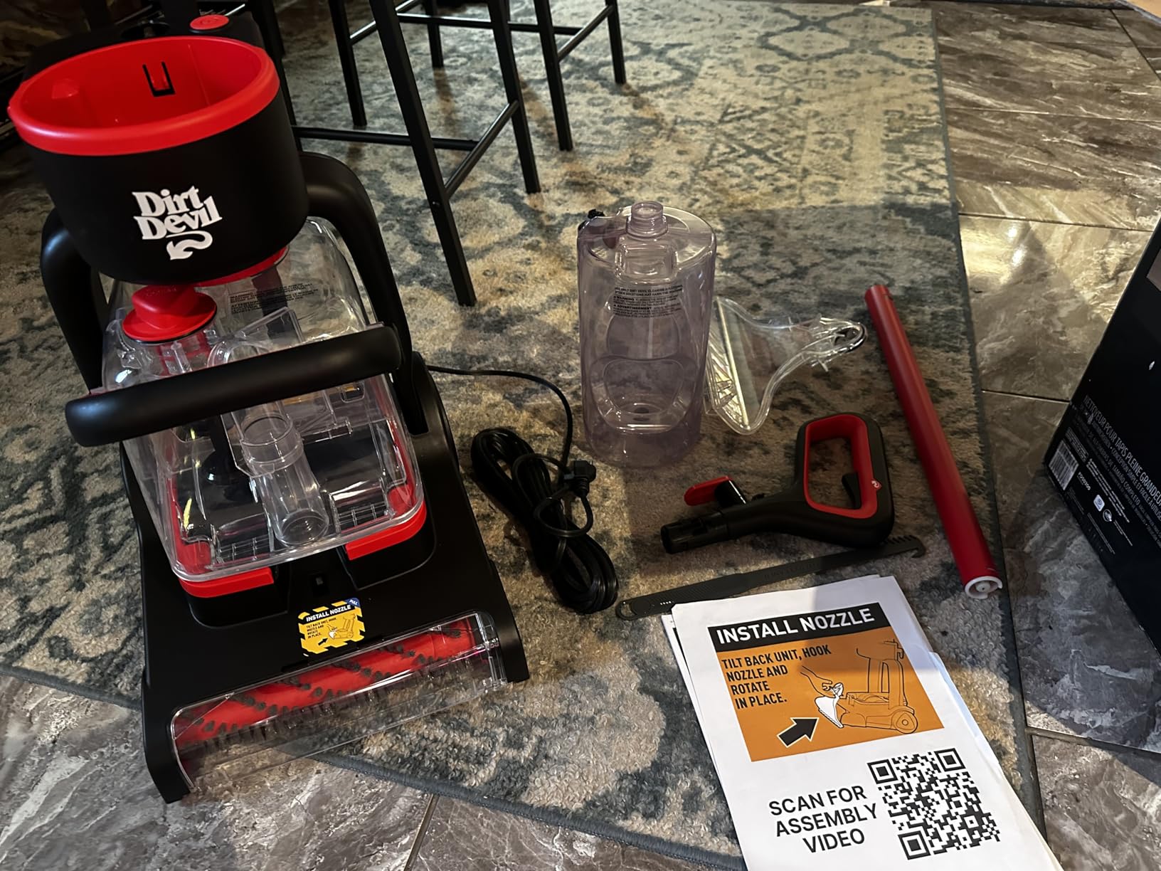Dirt Devil Portable Spot Cleaner Machine for Carpet and Upholstery, Powerful Suction Spot Cleaning Machine with Versatile Tools, Pair with Dirt Devil Portable Cleaner Solution customer photo 2