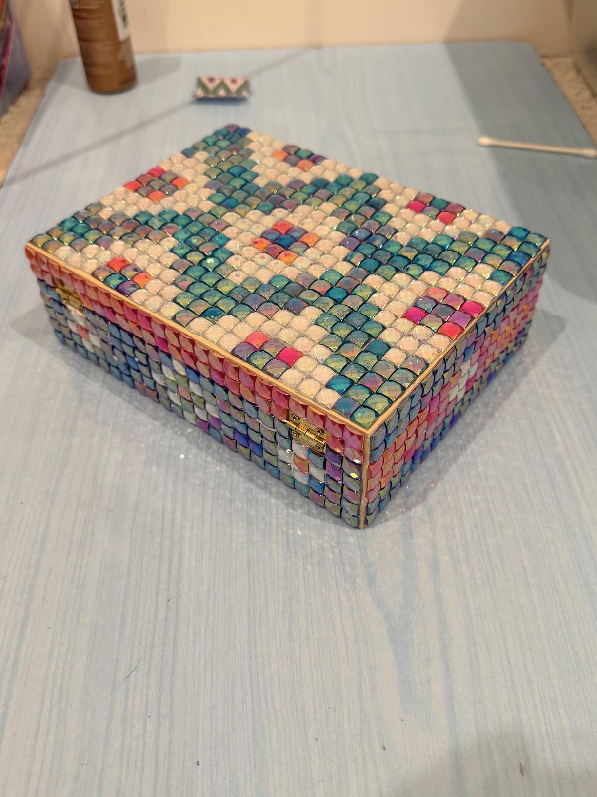 PURPLE LADYBUG Jewelry Box Craft for Girls 8-12 6-8 - Easter Gifts for Kids & Birthday Gift for 7 8 9 10 11 12 Year Old Girl, Fun Mosaic Arts and Crafts for Kids Ages 8-12, Girls Toys 8-10 customer photo 2