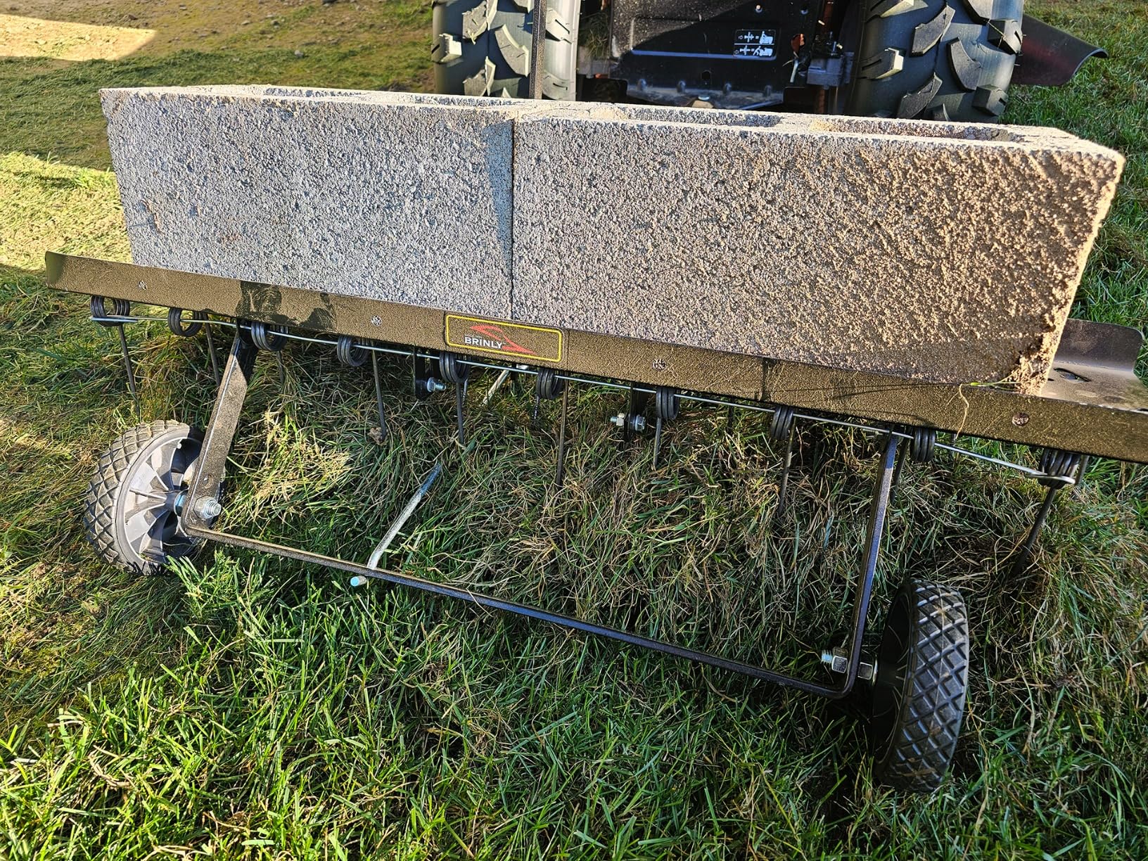 Brinly DT2-40BH-GA Premium Tow Behind Dethatcher, 40