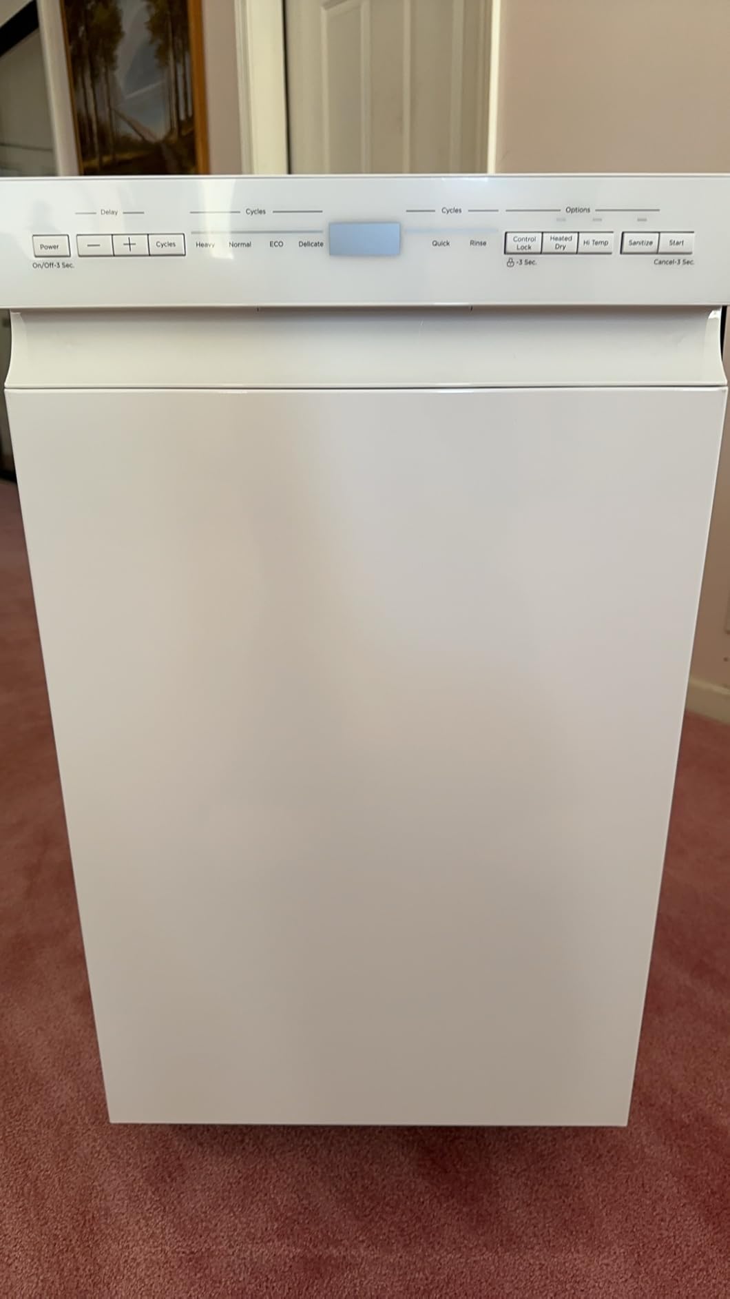 Midea MDF18A1AWW Built-in Dishwasher with 8 Place Settings, 6 Washing Programs, Stainless Steel Tub, Heated Dry, Energy Star, White customer photo 1