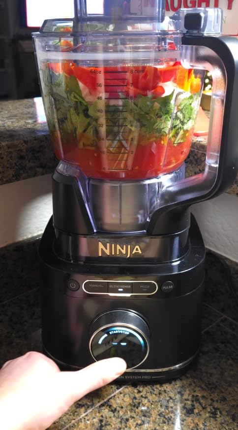 Ninja Kitchen System with BlendSense Technology (TB401) | Food Processor & Blender | 8-Cup Bowl & 24-oz. To-Go Cup | 1800-Peak-Watt | Black customer photo 1