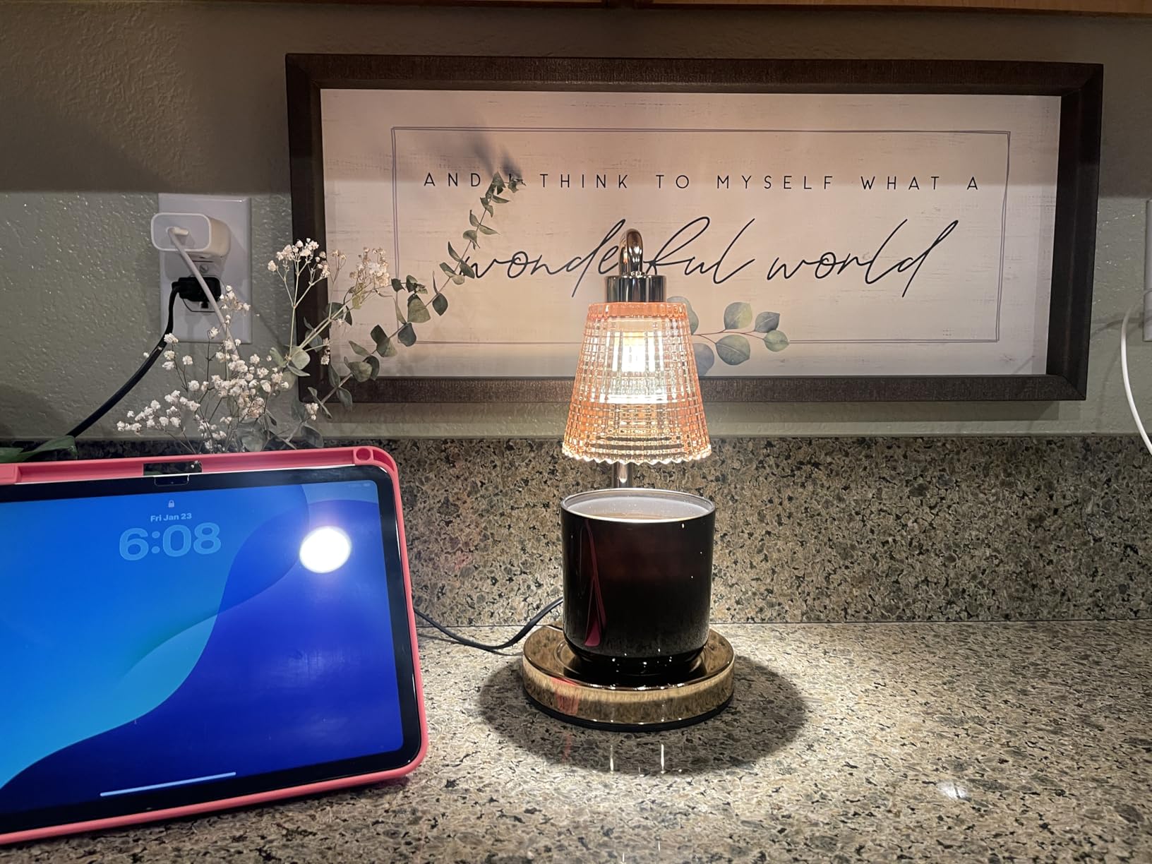 Candle Warmer Lamp with Timer Dimmable, Birthday Gifts for Women Mom, House Warming Gifts New Home Decor, Wax Melt Warmer for Jar Candles with 2 Bulbs customer photo 2