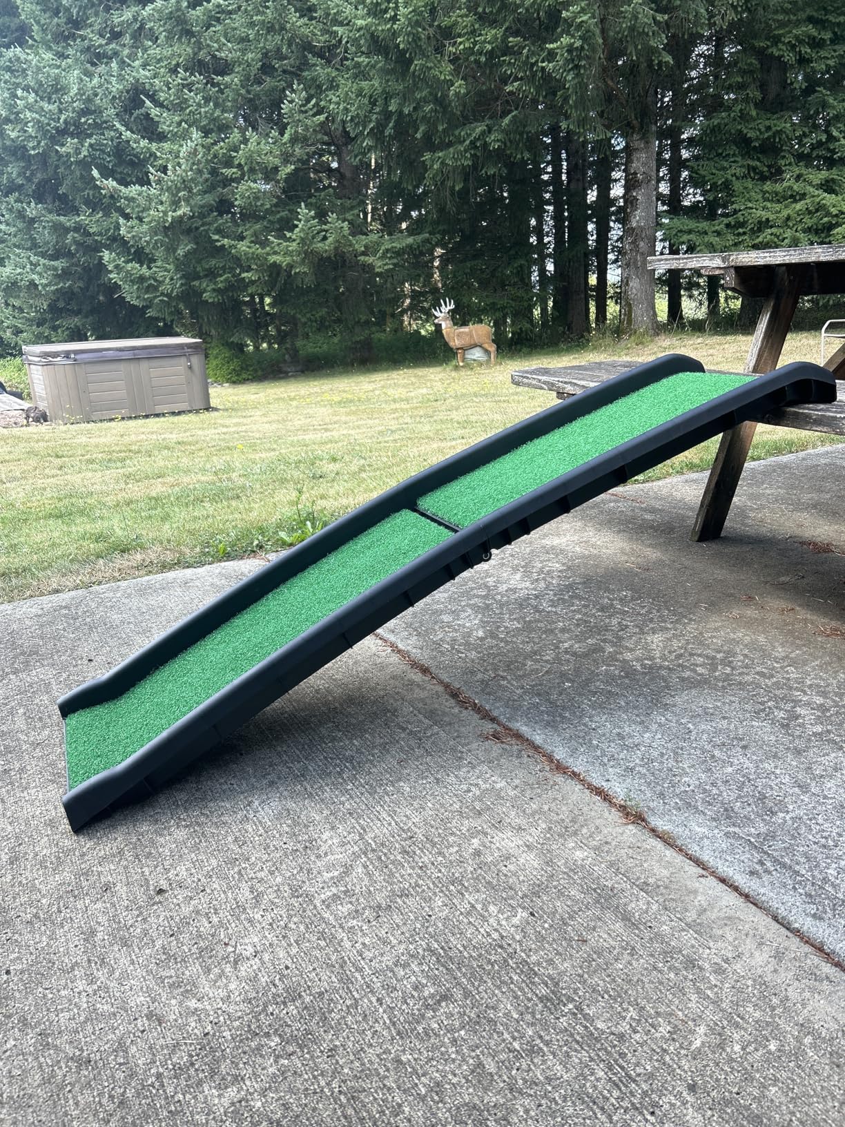 PawStep 50894 Pet Ramp for Dogs & Cats - Foldable Portable Dog Ramp with Poly Grass Non-Slip Surface, Lightweight Travel Ramp for Cars, SUVs, Beds & Couches customer photo 1