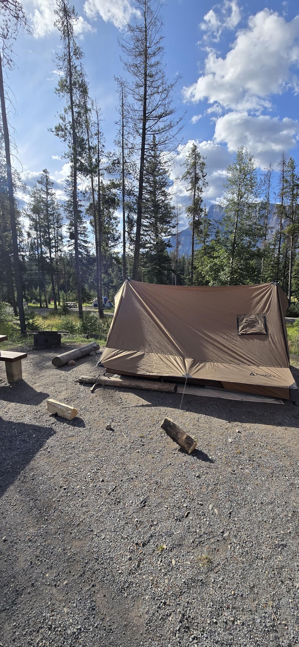 POMOLY Camping Hot Tent Cabin Tent, Chalet 70 Series Portable Wall Tents with Stove Jack and Two Poles for 2-3 Person Hiking, Backpacking Customer Review POMOLY Camping Hot Tent Cabin Tent, Chalet 70 Series Portable Wall Tents with Stove Jack and Two Poles for 2-3 Person Hiking, Backpacking - Customer Photo 2